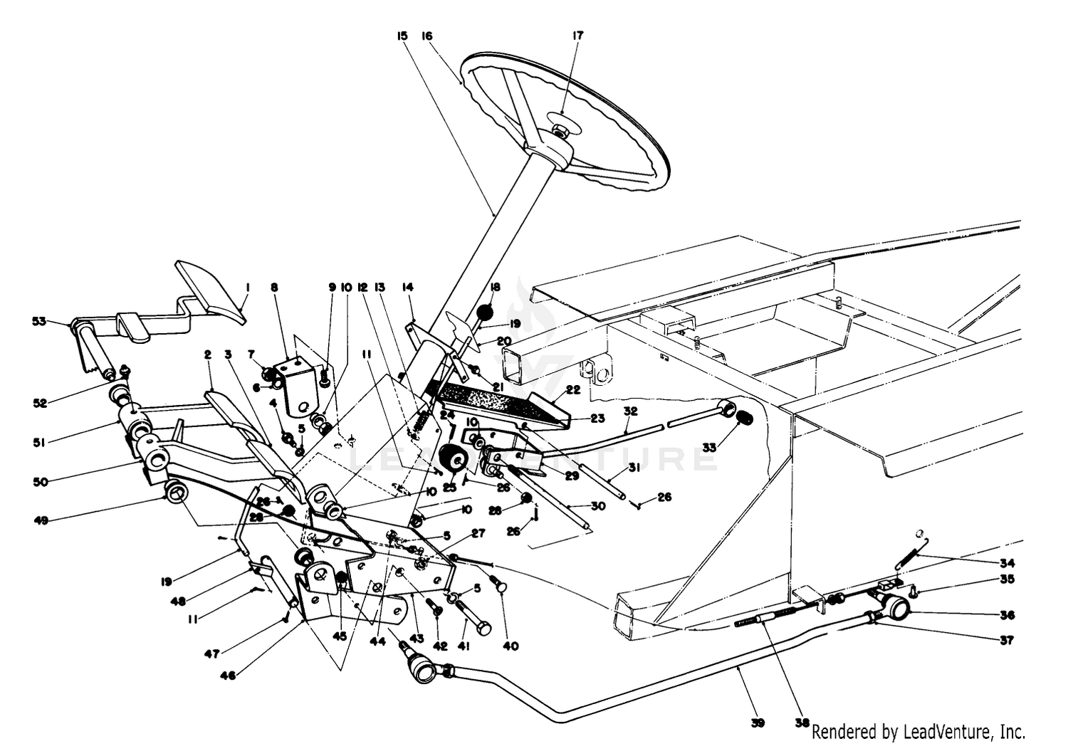 Brake  Steering Gear Assembly