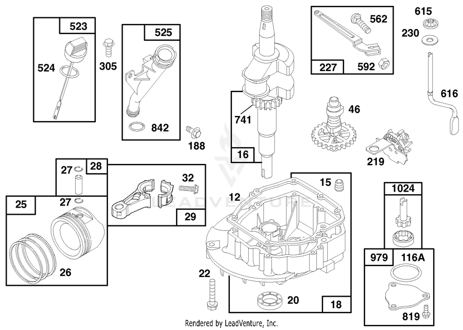 Engine Gts 150 (model No. 20475 Only) 2