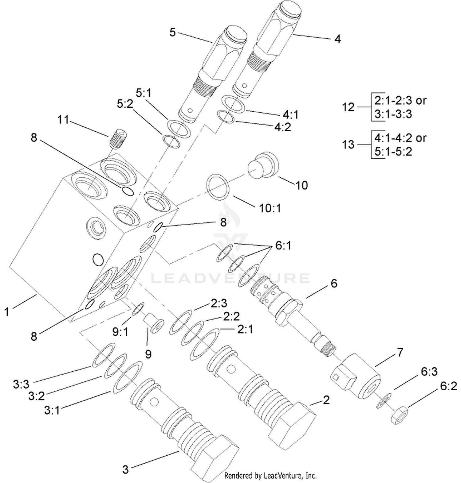 Power-Take-Off Manifold Assembly No. 105-4562