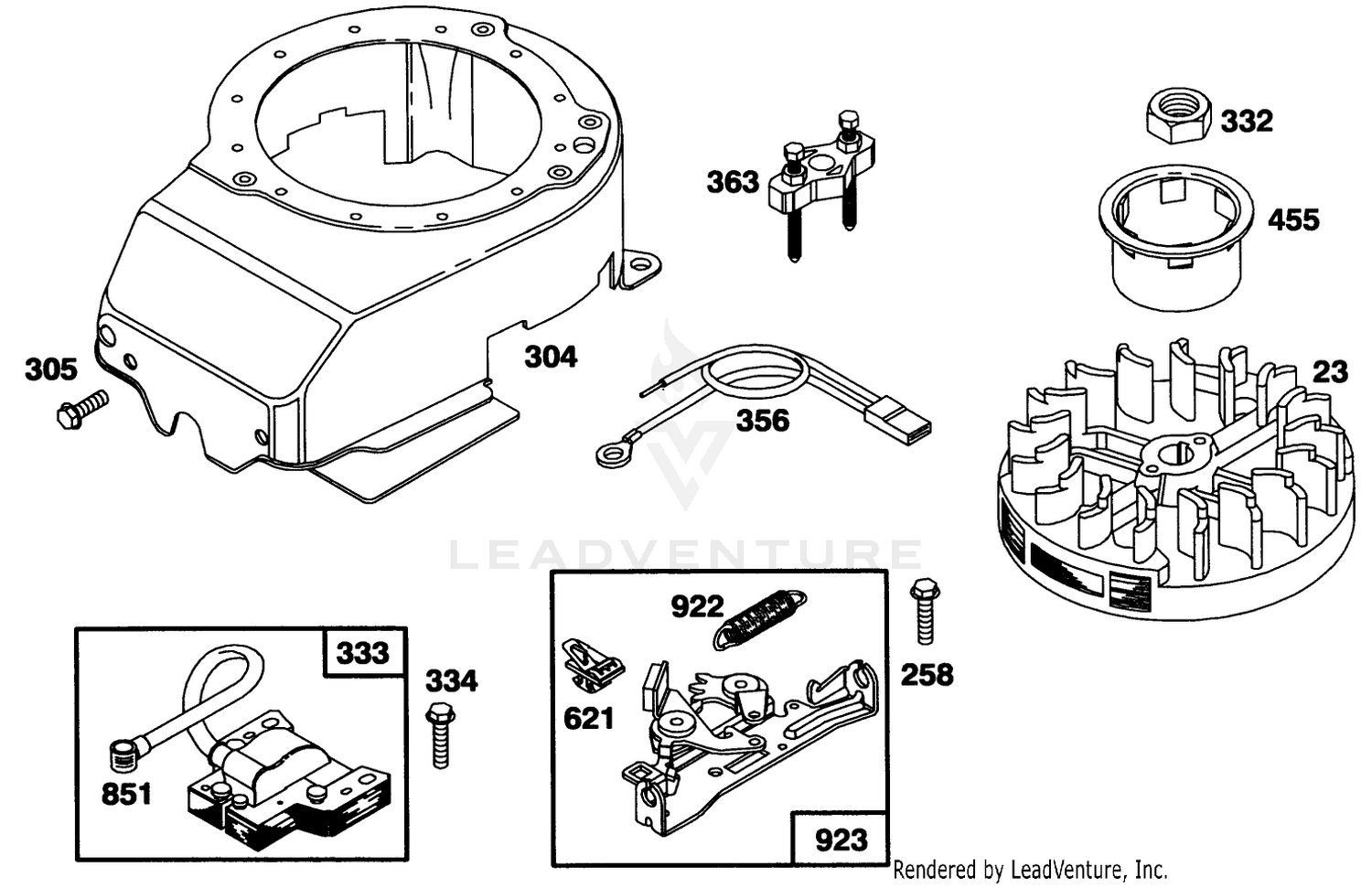 Engine Briggs  Stratton Model 124702-3115-01 6