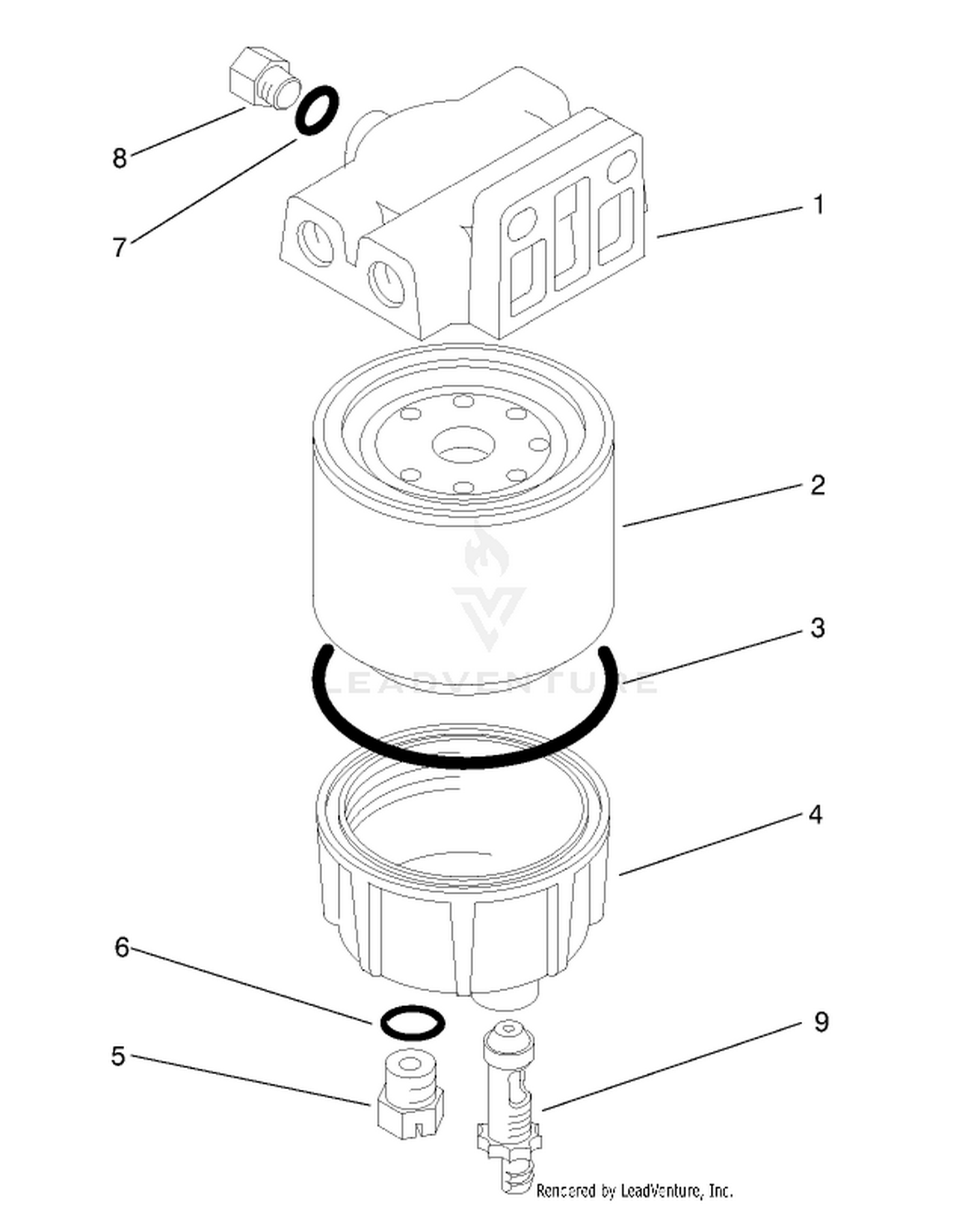 Water / Fuel Filter Assembly No. 98-9305
