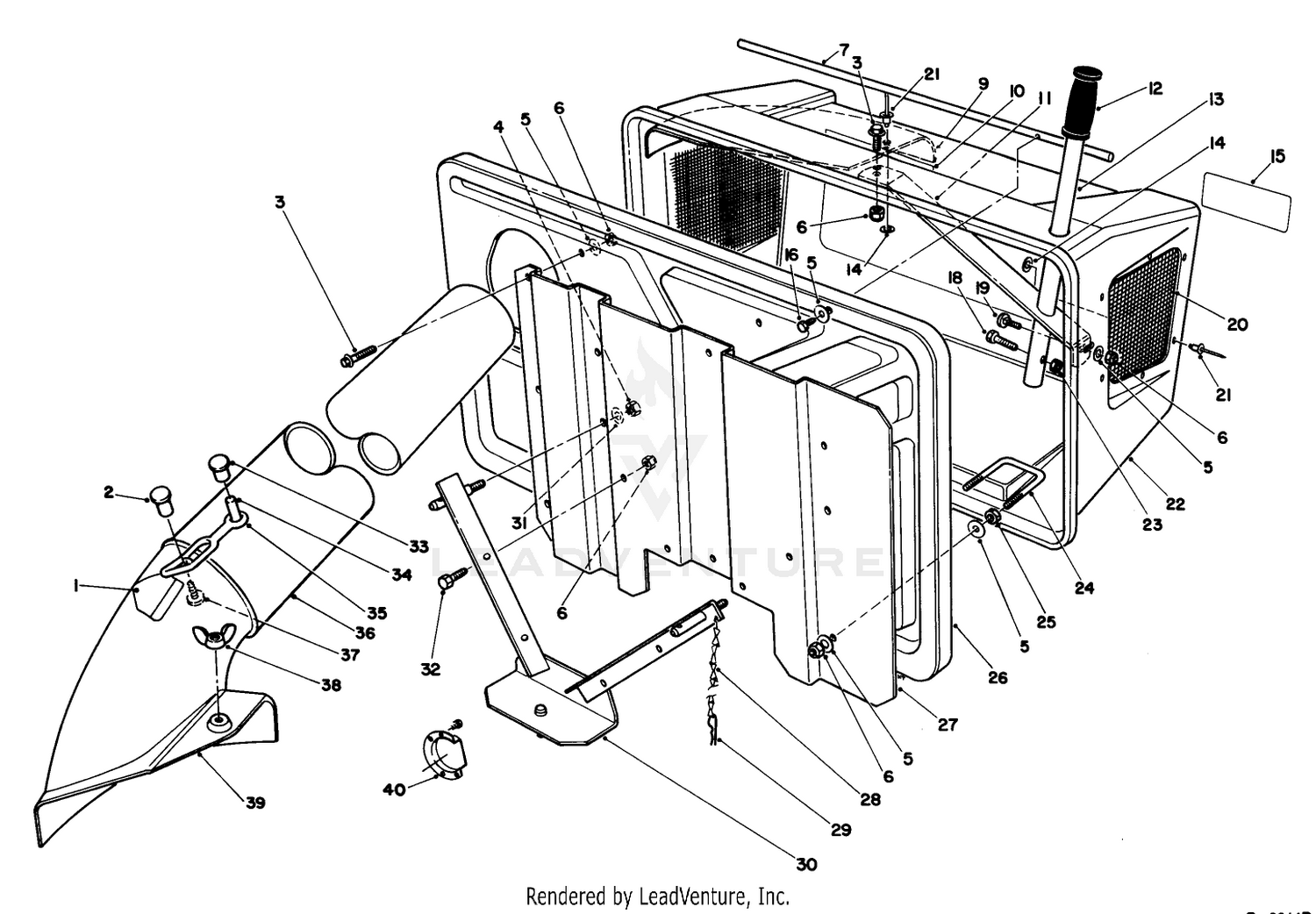 Easy Empty Bagging Kit Model 59047 (optional)