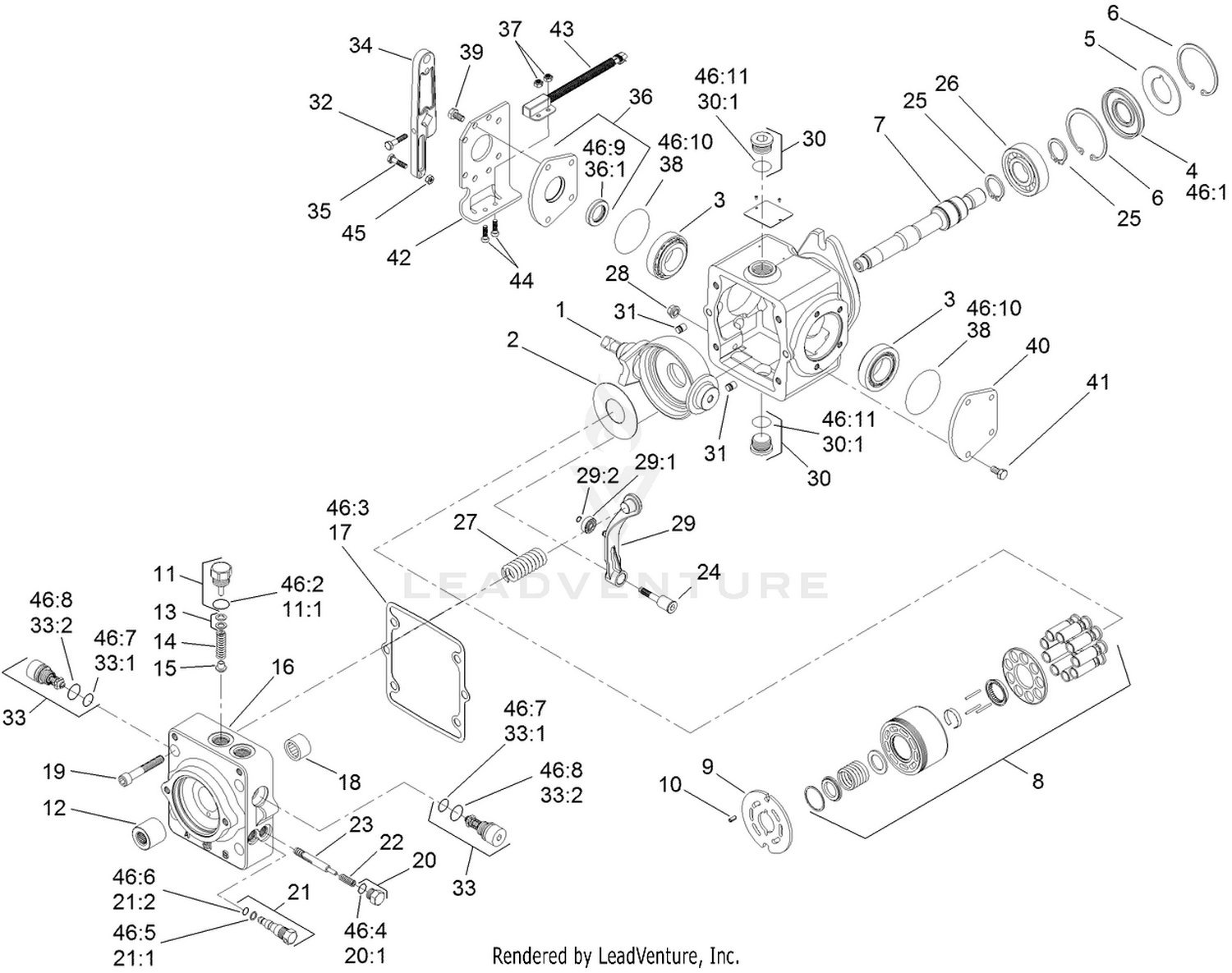 Variable Pump Assembly No. 114-0410