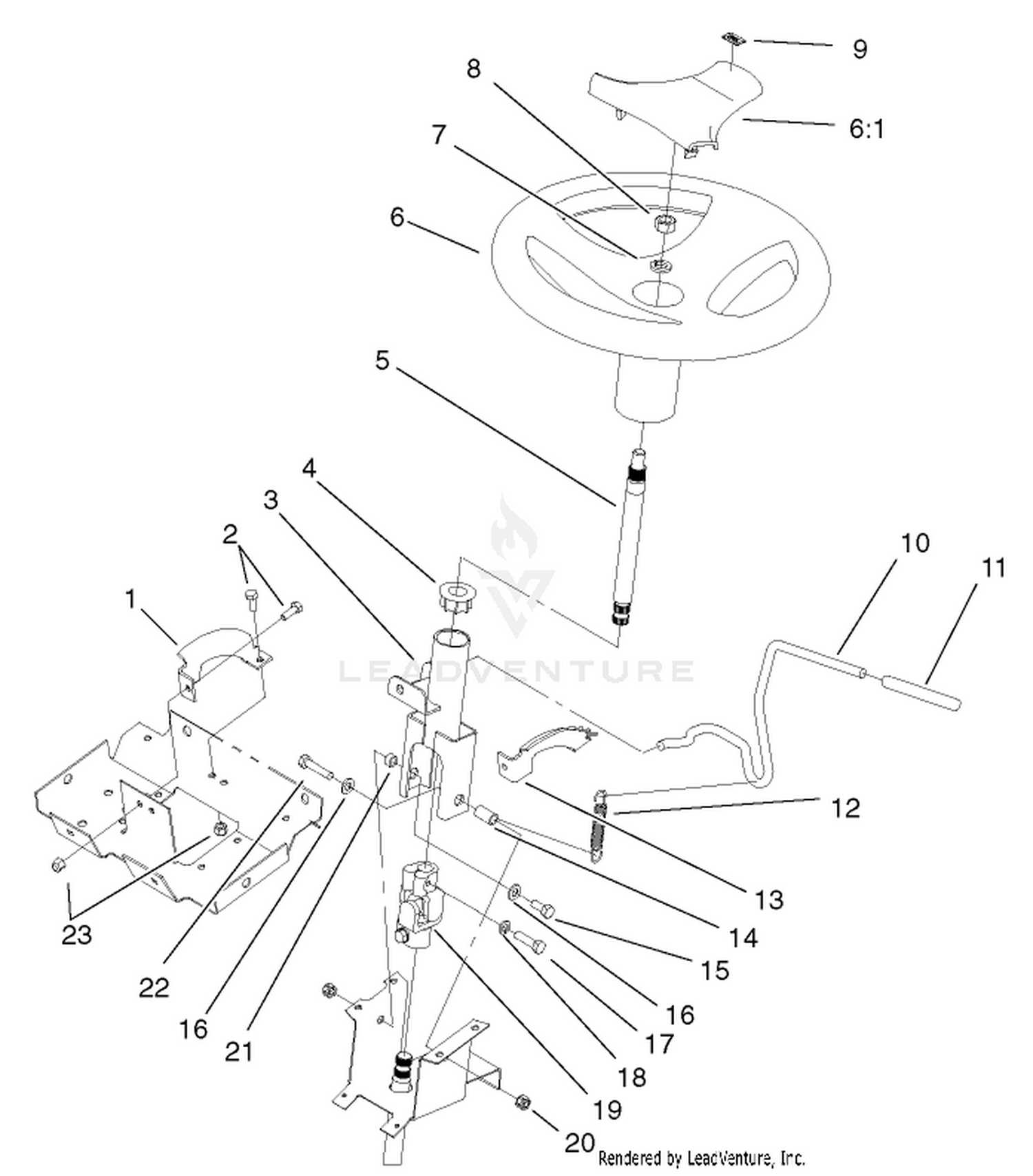 Steering Wheel And Tilt Assembly