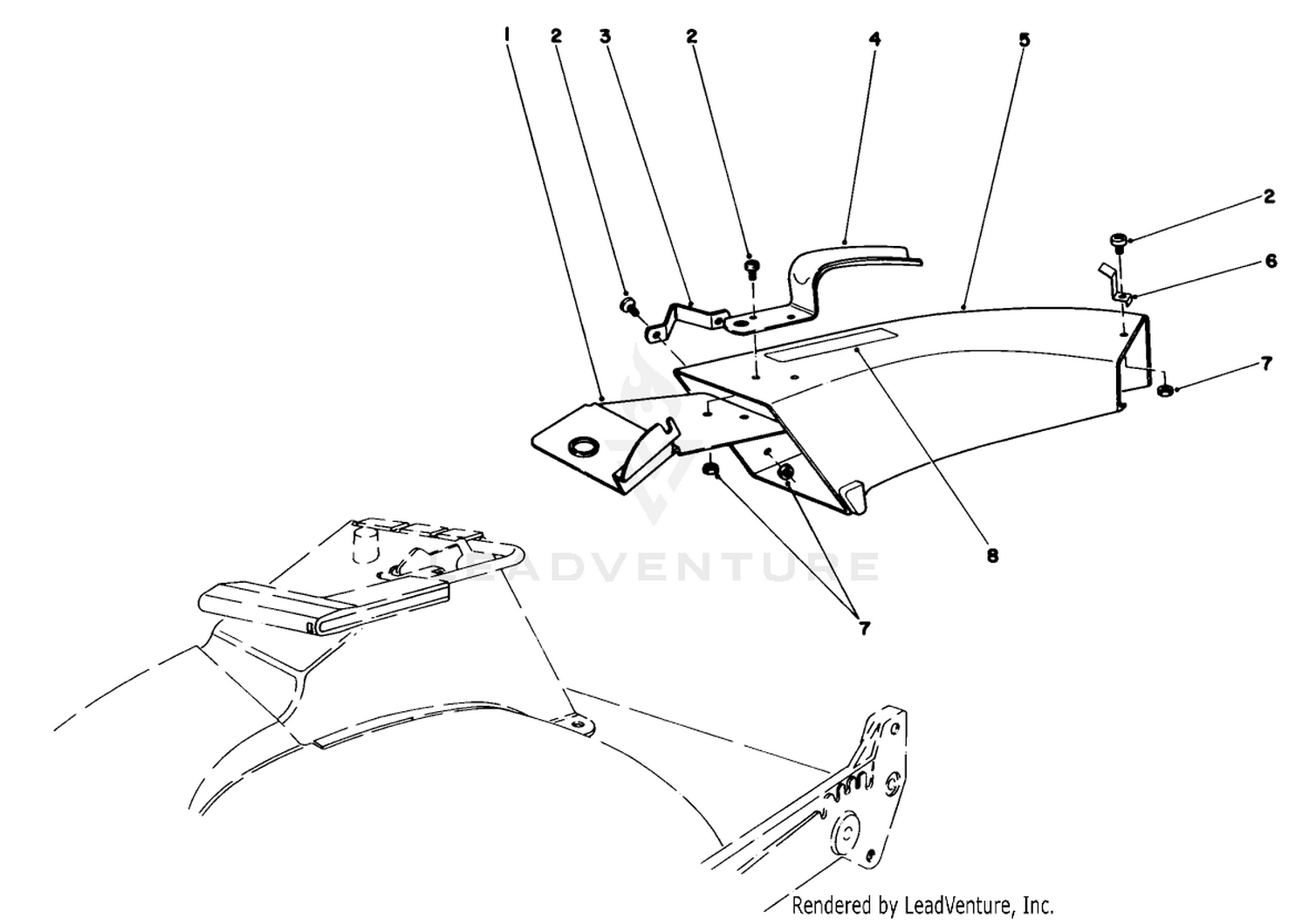 Side Discharge Chute Model No. 59108 (optional)