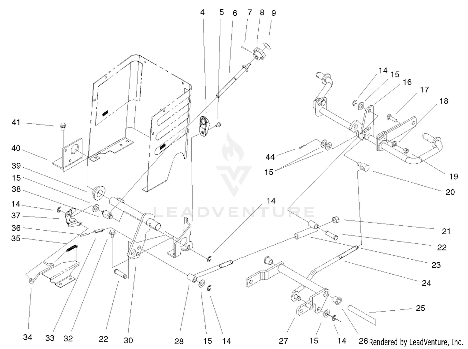 Lift Lever  Hoc Assembly