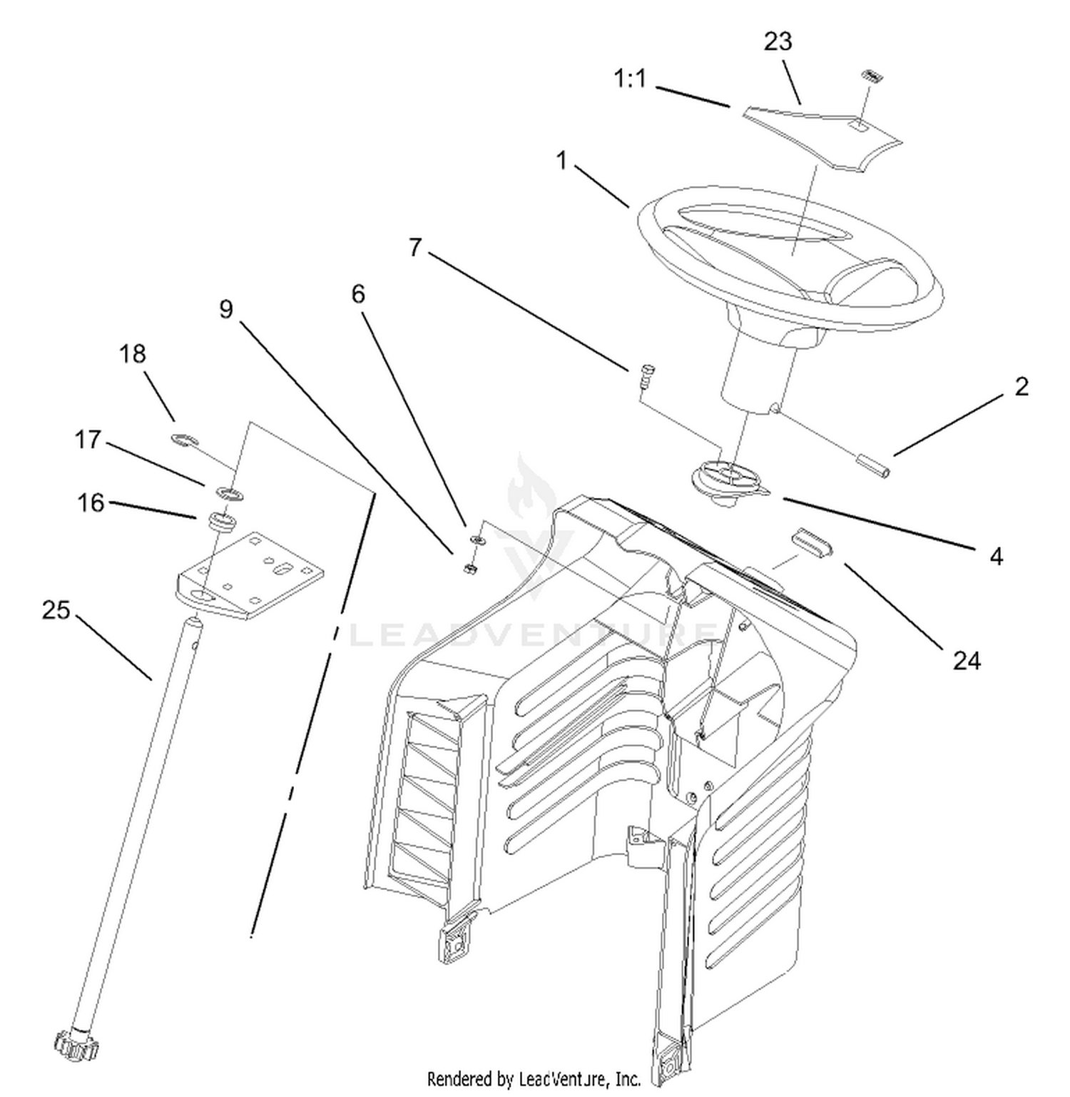 Fixed Steering Assembly