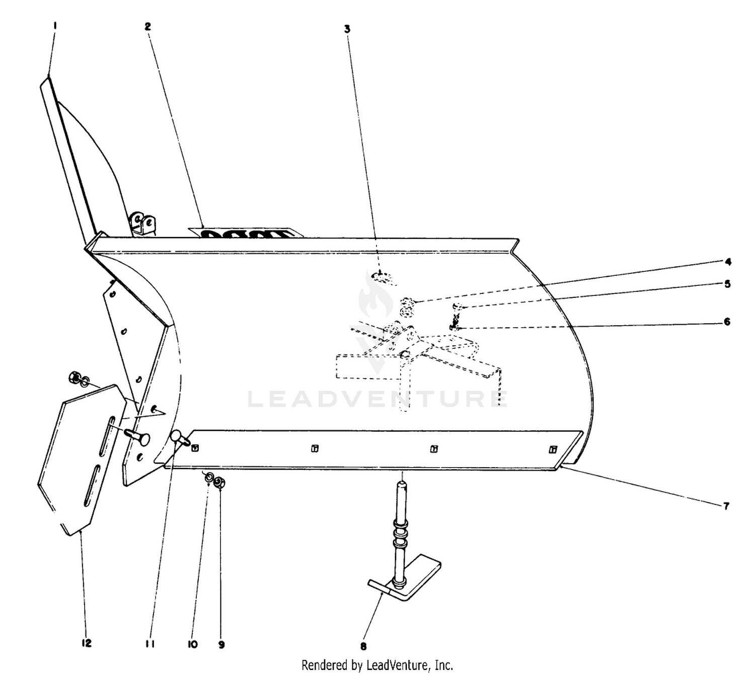 V-Plow Model No. 30750 (optional)
