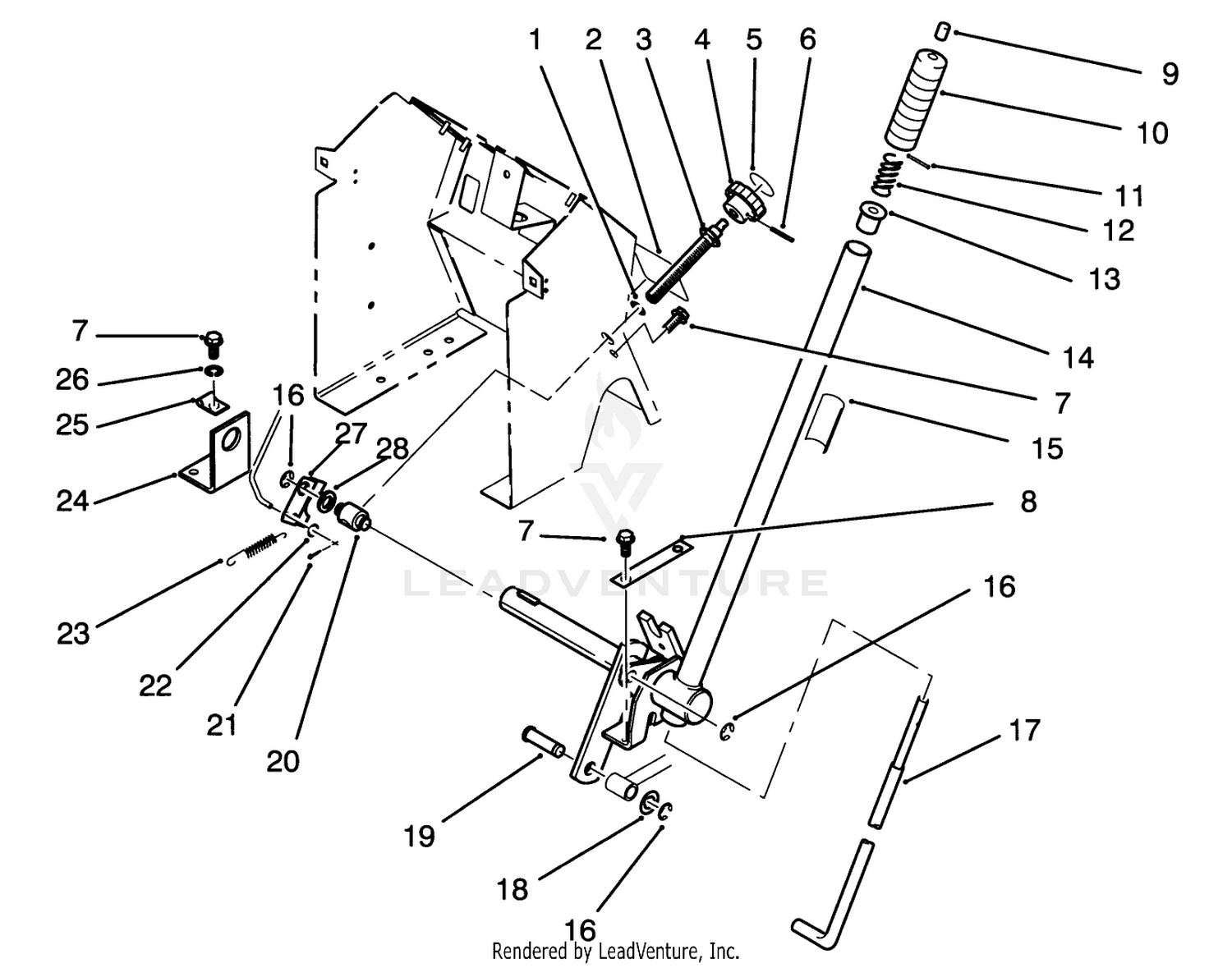 Lift Bar Linkage Assembly