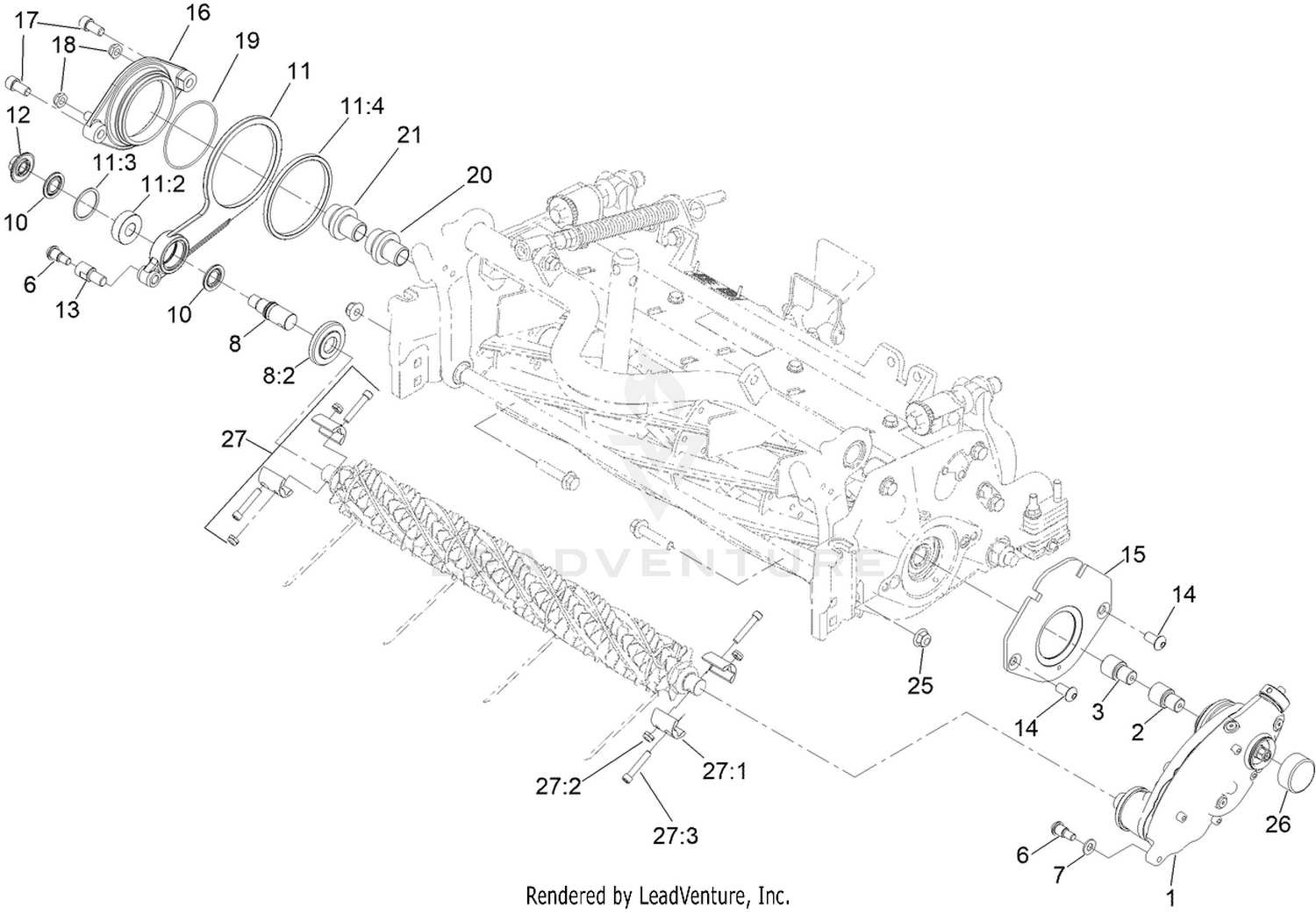 Groomer Assembly No. 140-5607