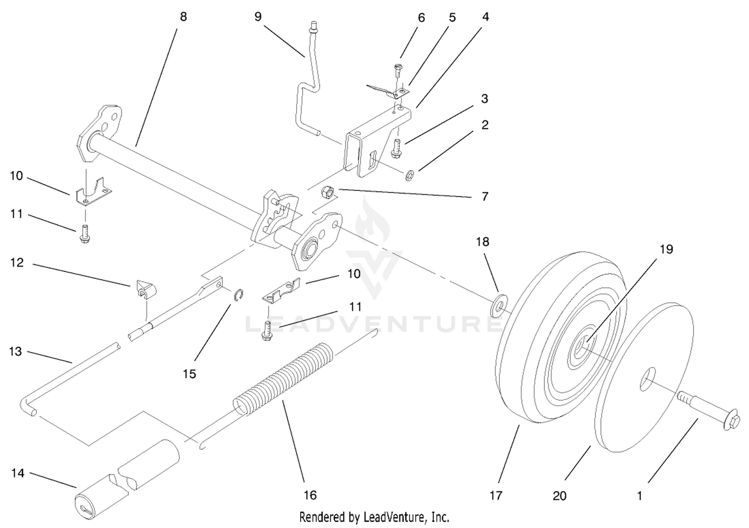 Deck Suspension Assembly
