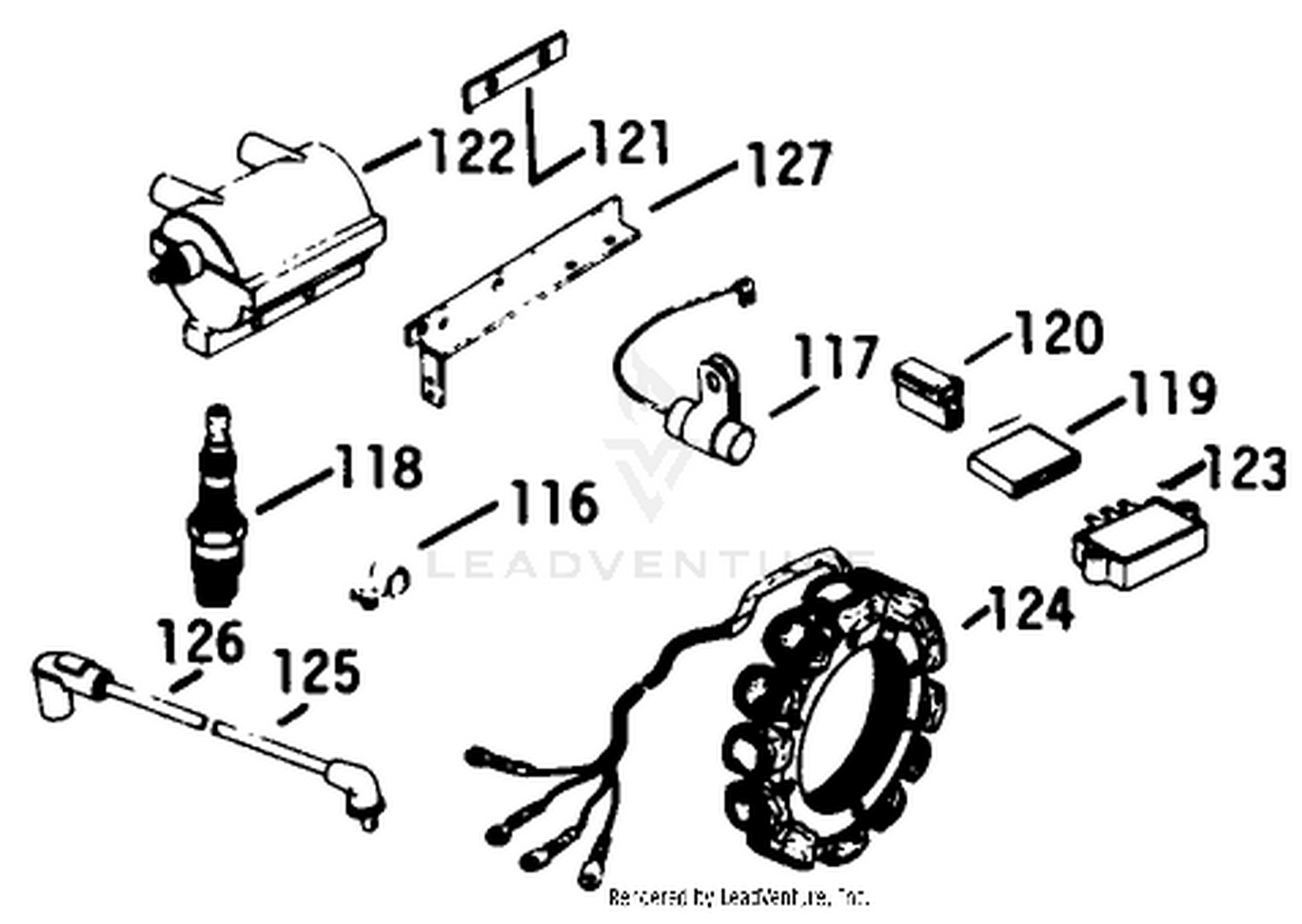Ignition-Engine Kohler Model No. K582qs Type No. Pc-36273a