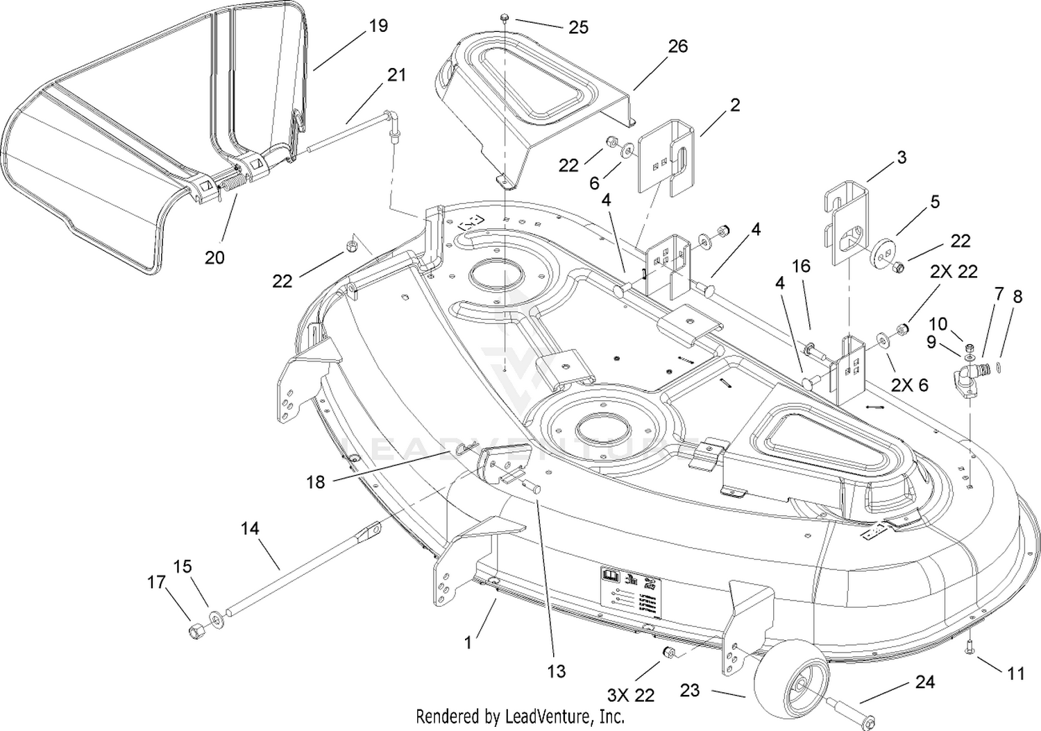 50 Inch Deck Assembly