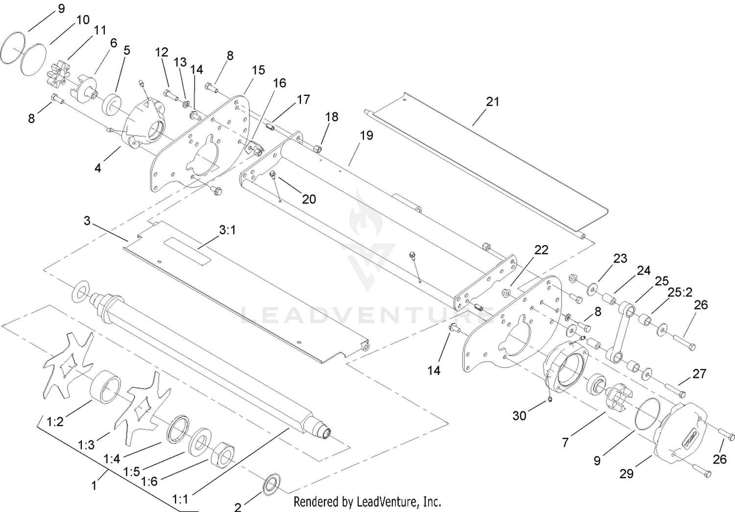 Shaft and Frame Assembly