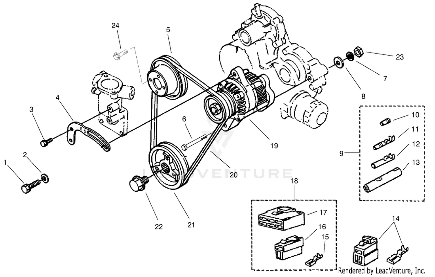 Alternator  Pulley Assembly