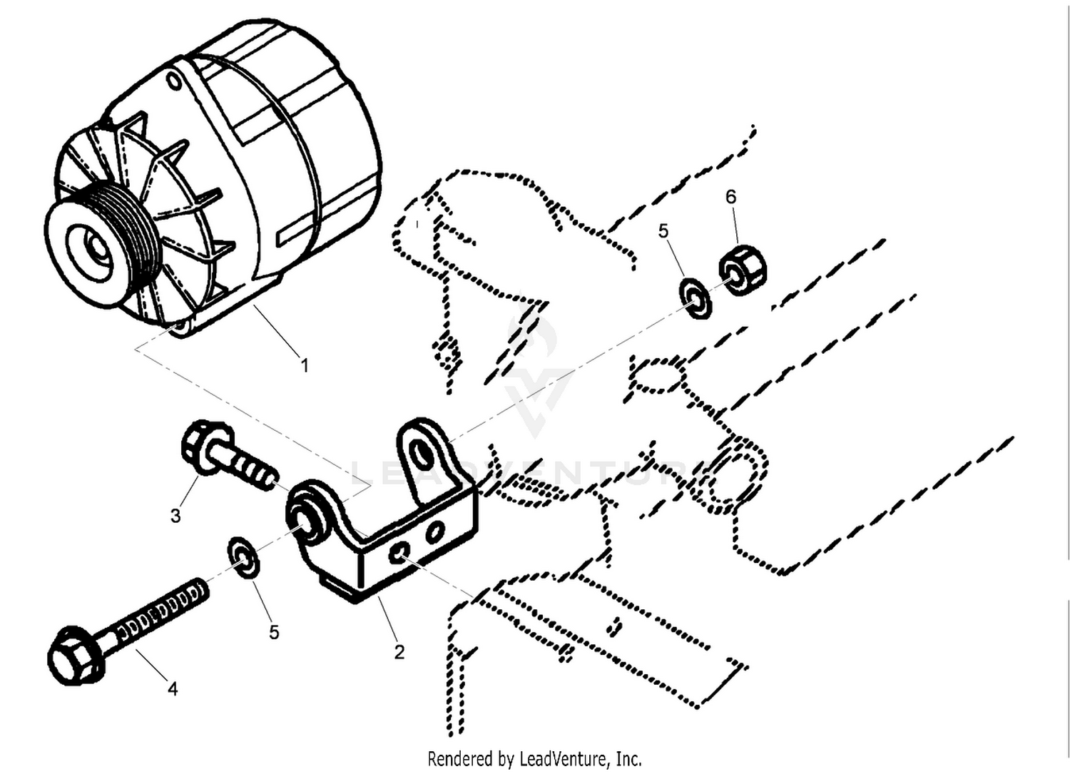Engine Alternator Assembly