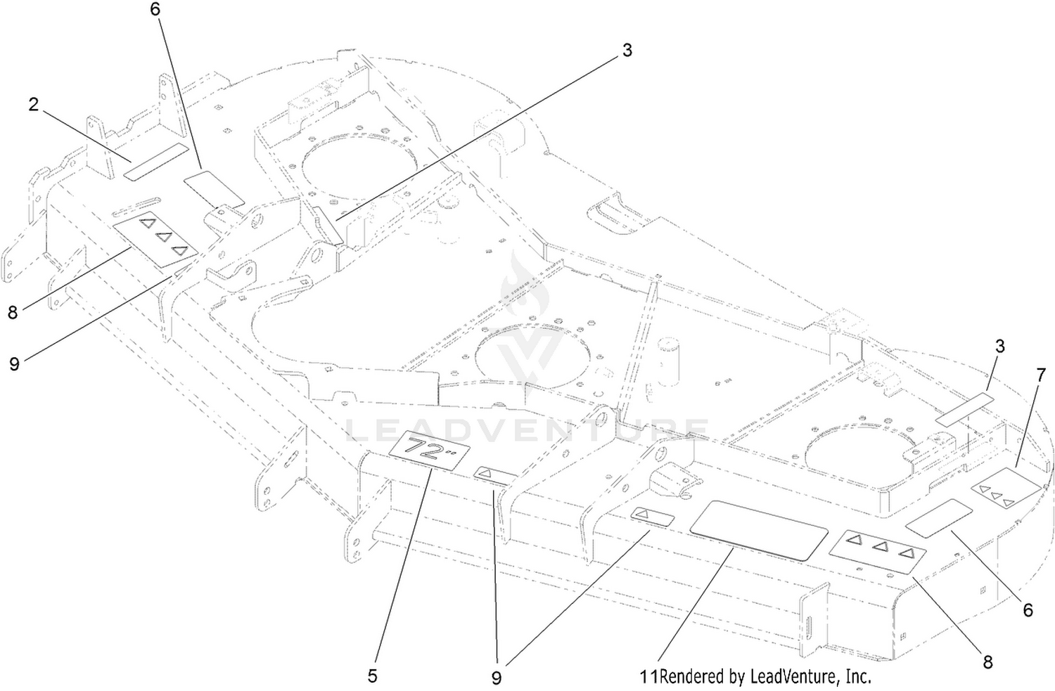 Deck Decal Assembly No. 108-9901