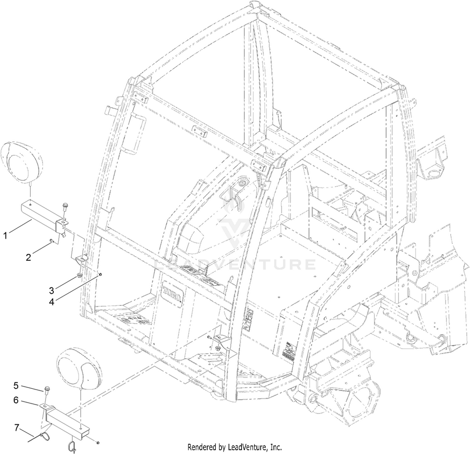 Cab Headlamp Assembly