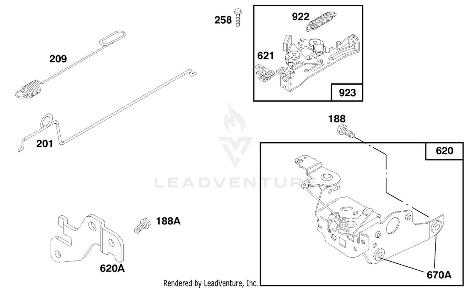 Engine Briggs  Stratton Model 12f802-0667-01 4