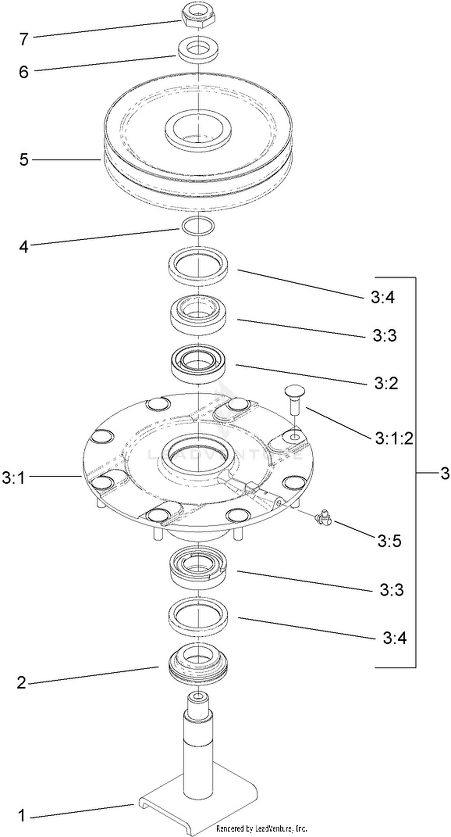 Double Driven Spindle Assembly No. 119-4548