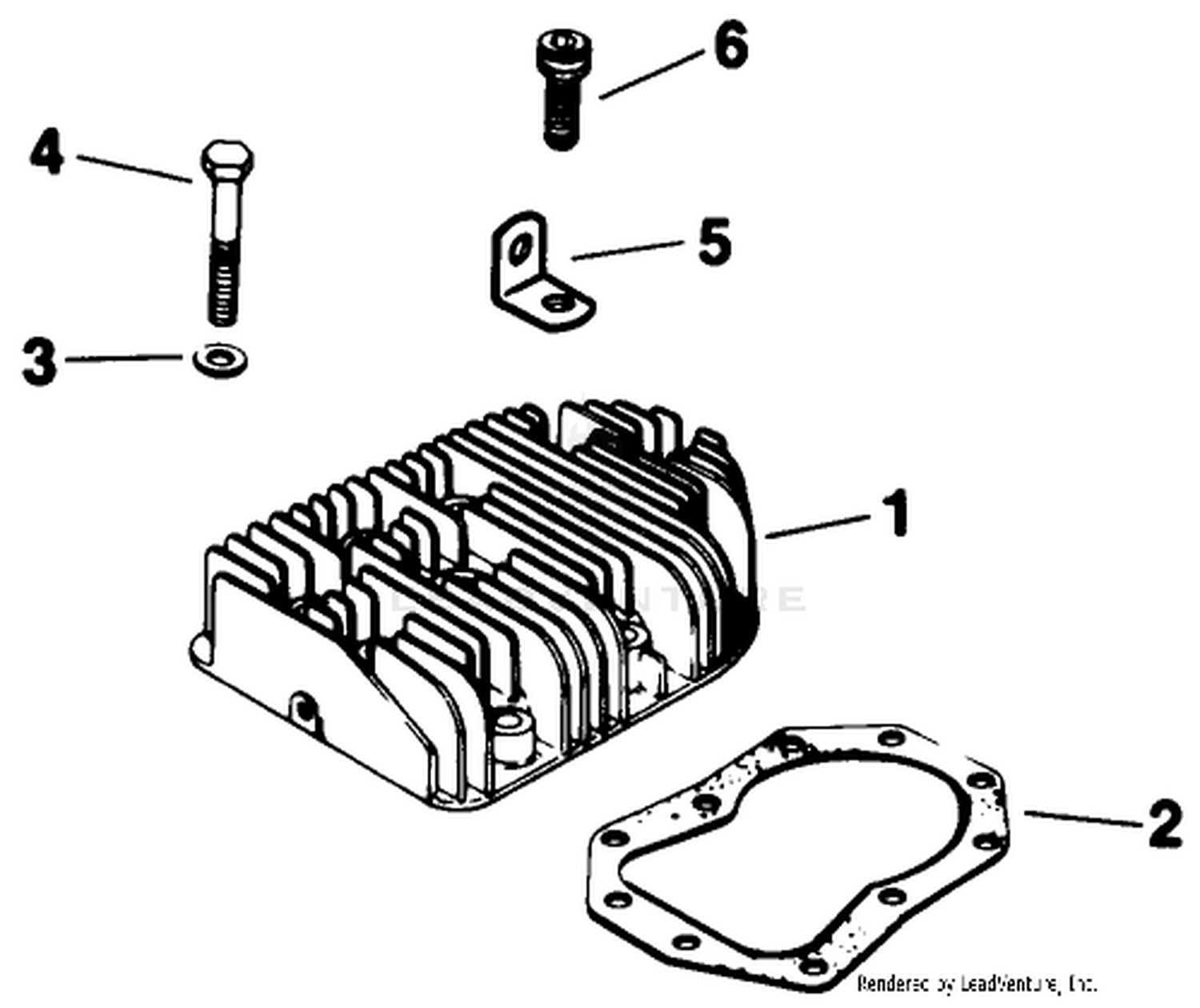 Cylinder Head-Engine Kohler Model No. M16 Spec. No. 711526