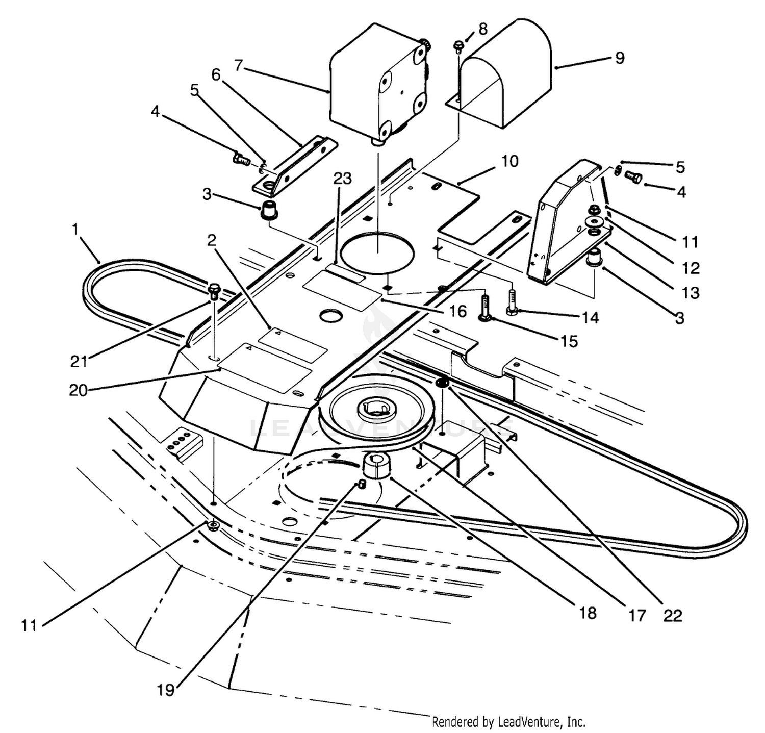 Gear Box  Mount Assembly