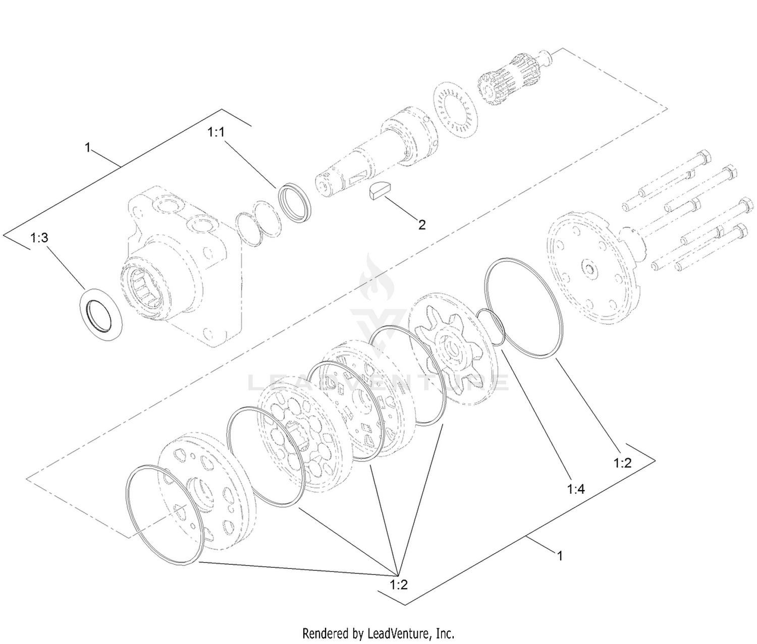 Hydraulic Motor Assembly No. 108-2949