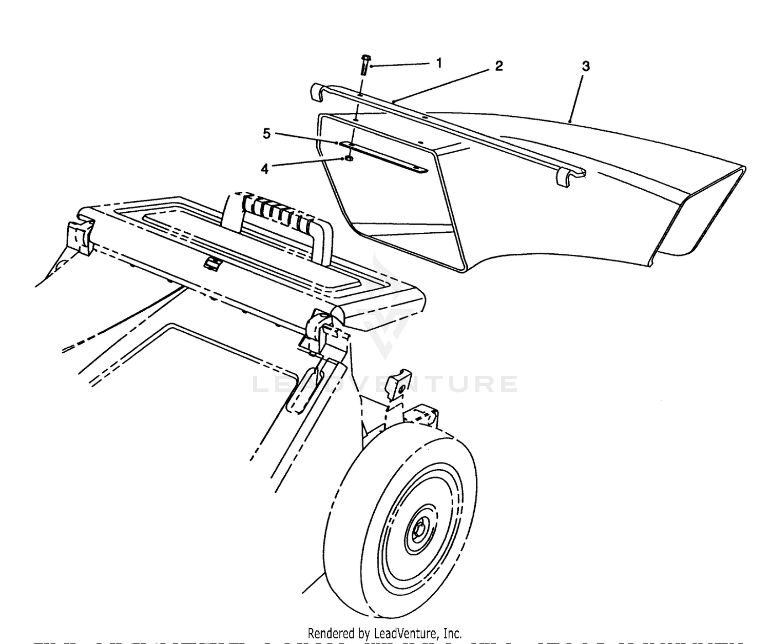 Side Discharge Chute Model No. 59112 (optional)
