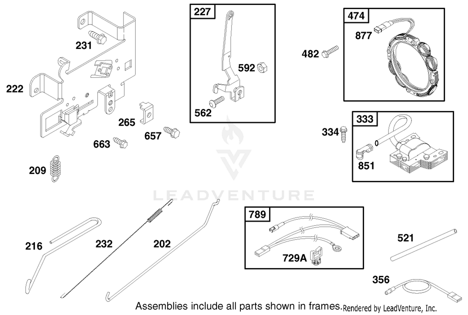 Engine Briggs  Stratton Model 28q777-0690-E1 6