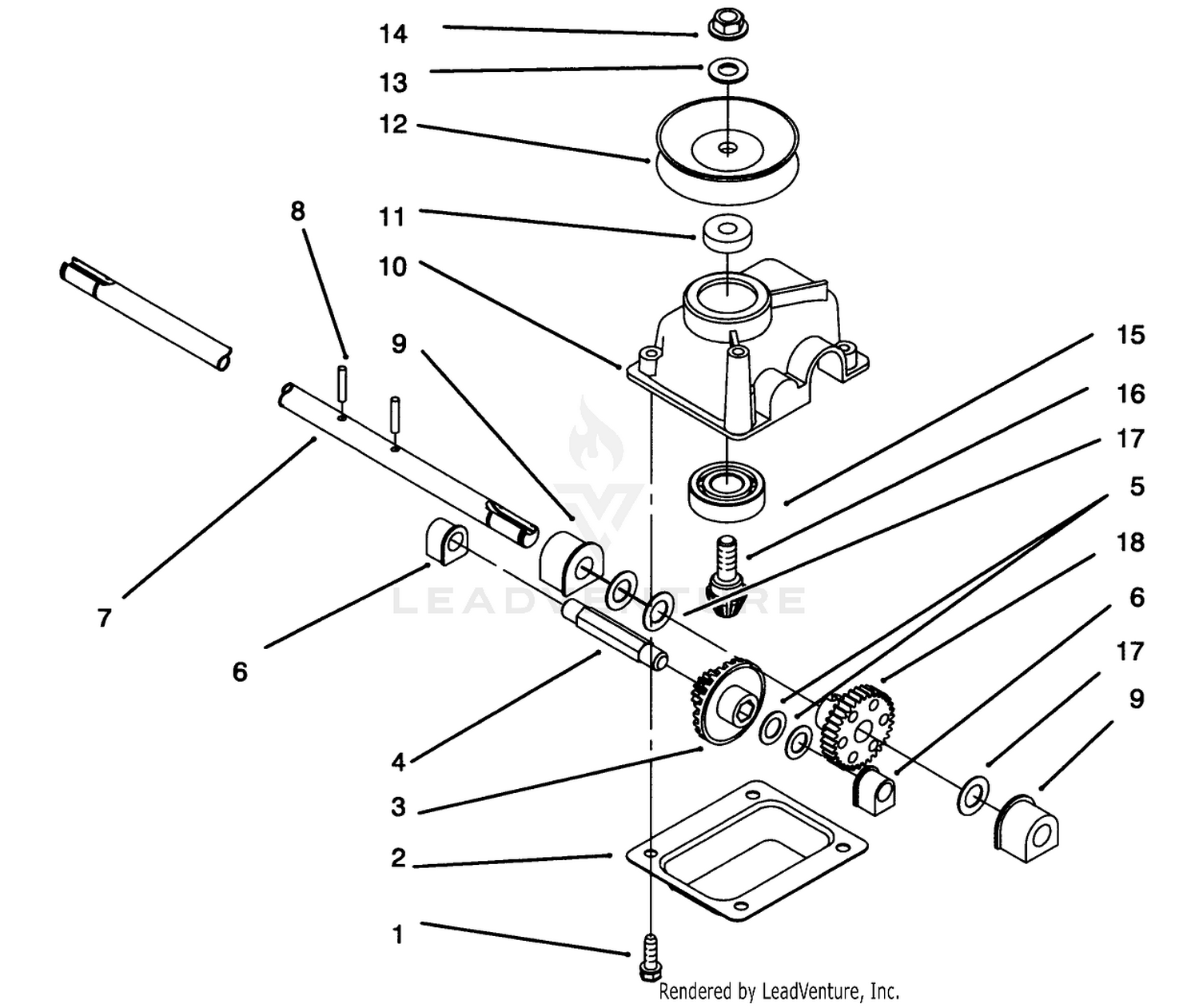 Gearcase Assembly No. 71-9600