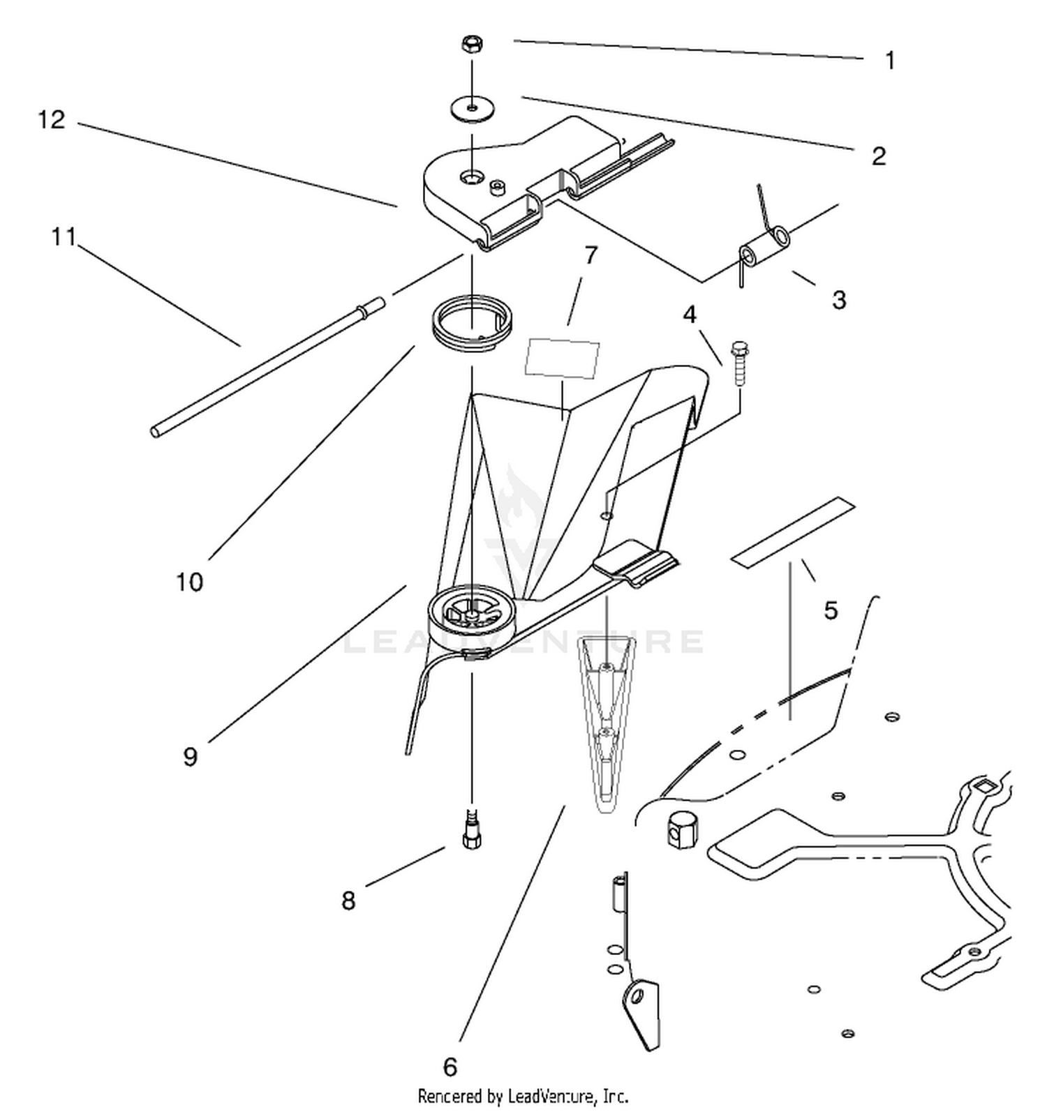 Deflector Assembly - Recycler