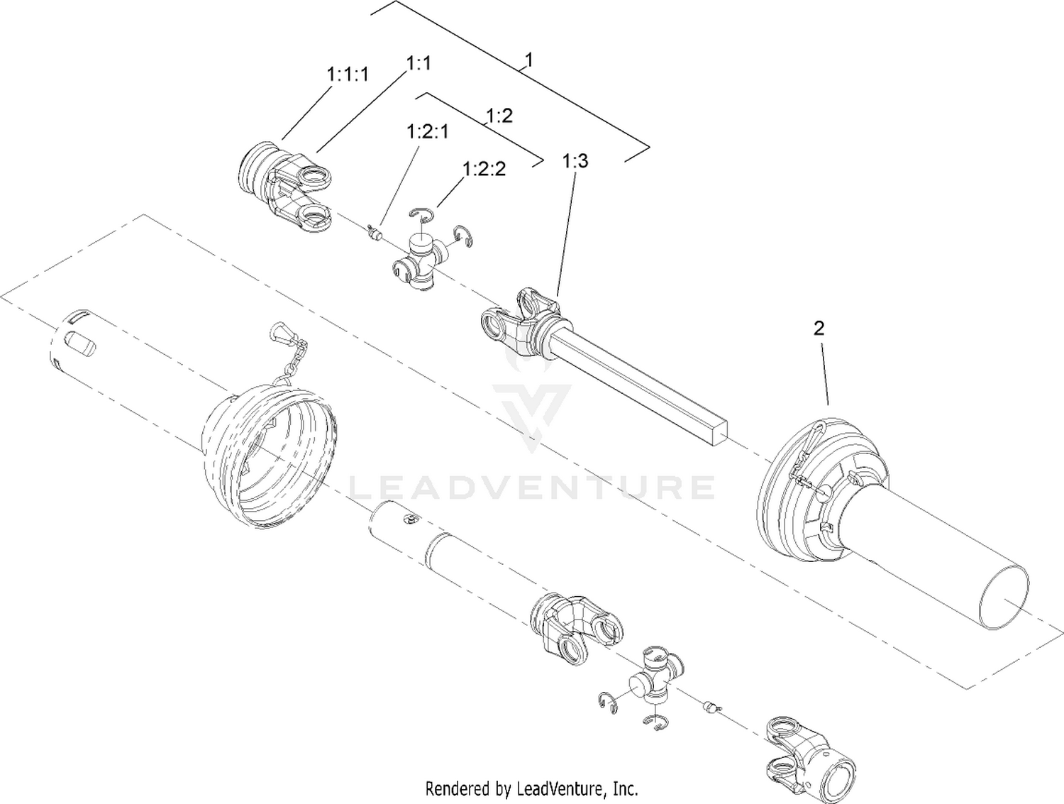 Joint, Shaft and Guard Assembly No. 107-1144