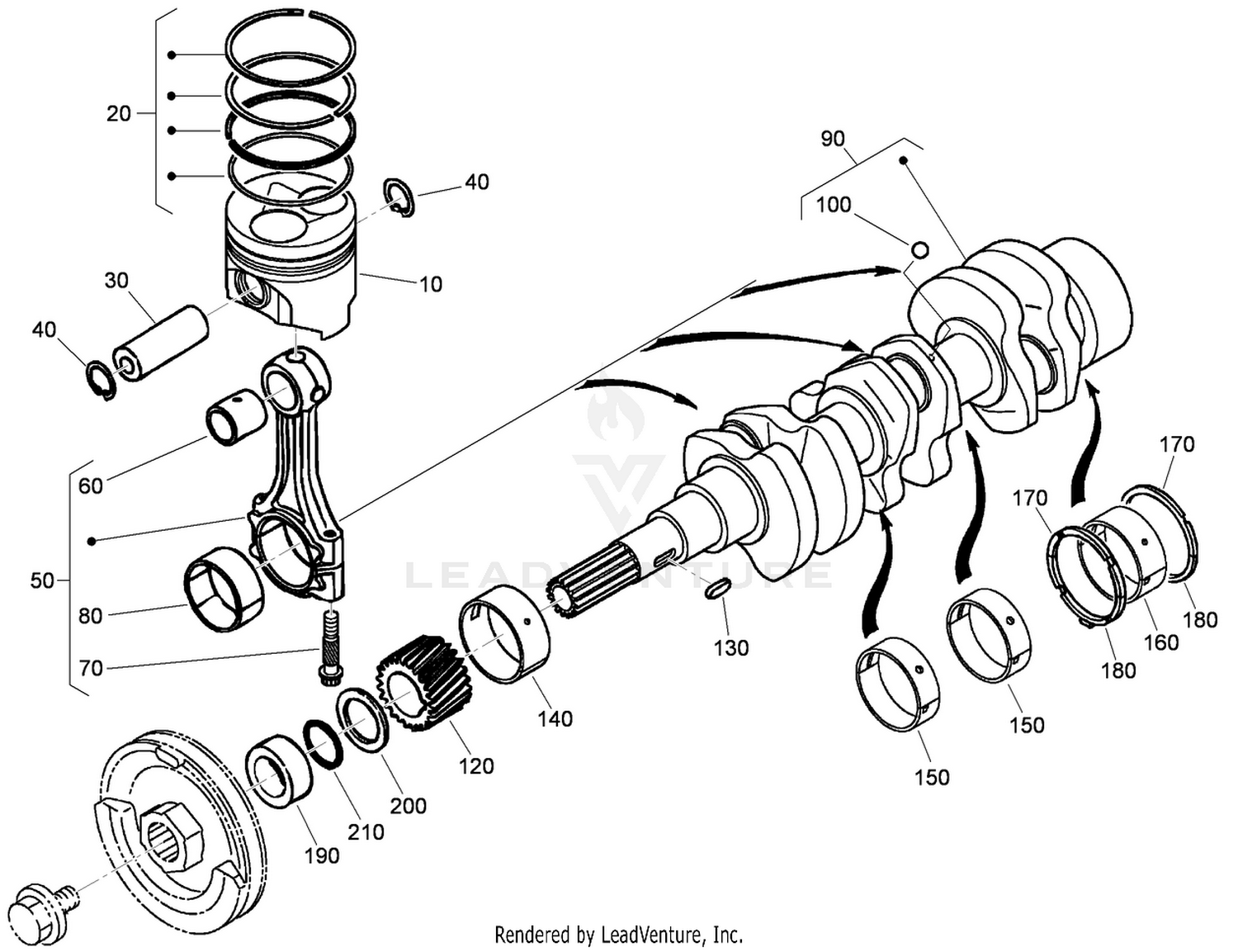 Piston and Crankshaft Assembly