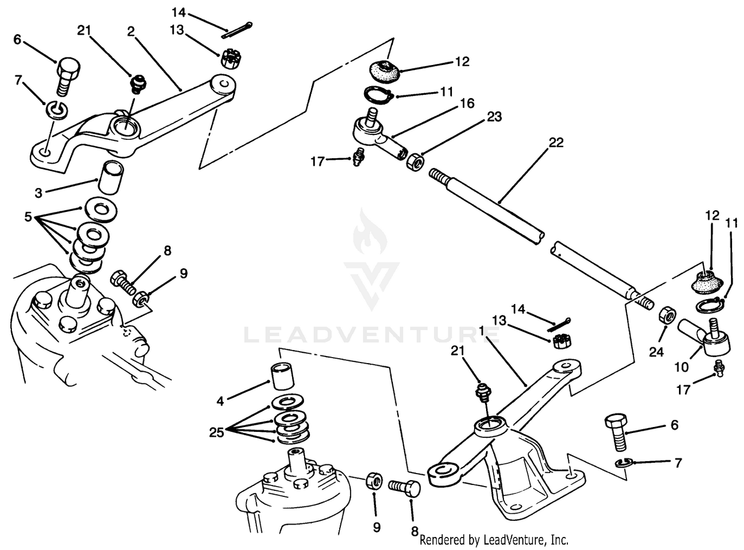 Steering Arm Linkage Axle No. 74-5621  (model No. 30455 Only)