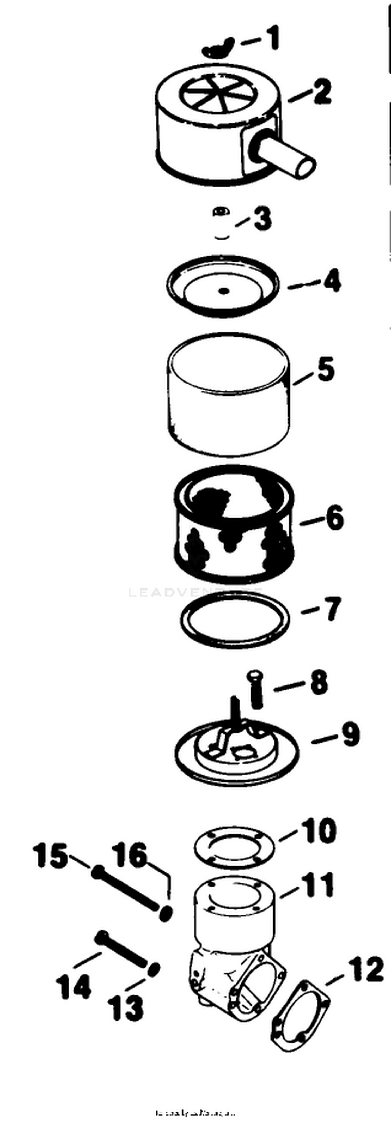 Air Intake-Engine Kohler Model No. Kt17qs Type No. 24324
