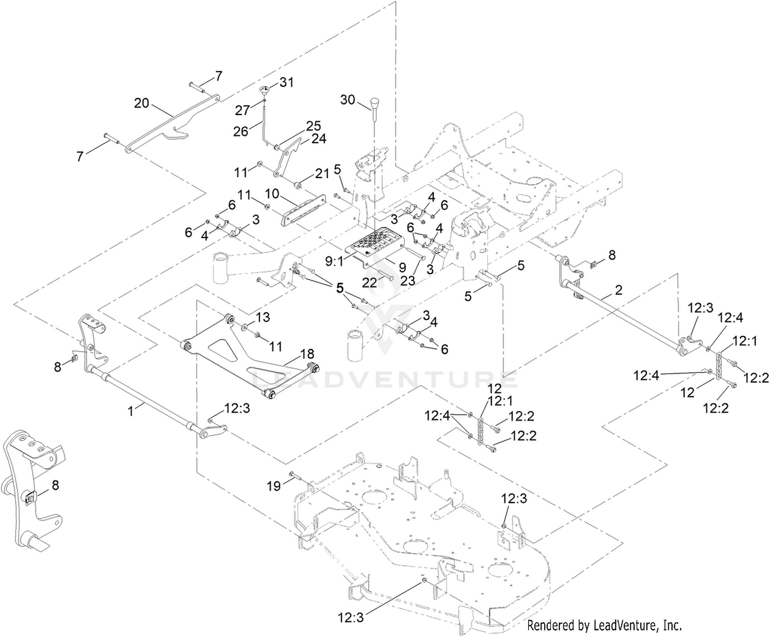 Deck Lift Assembly