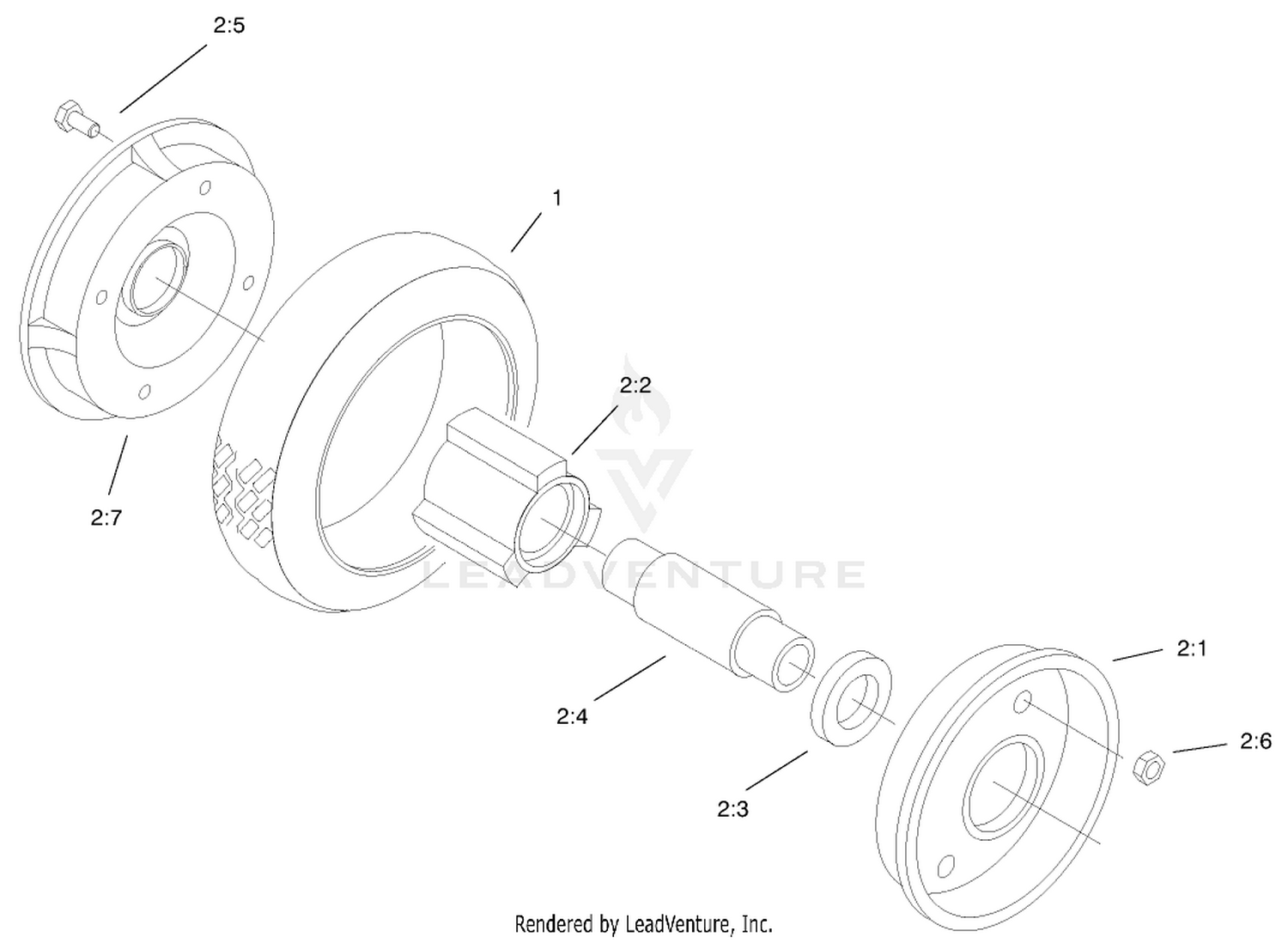 Rear Wheel  Tire Assembly