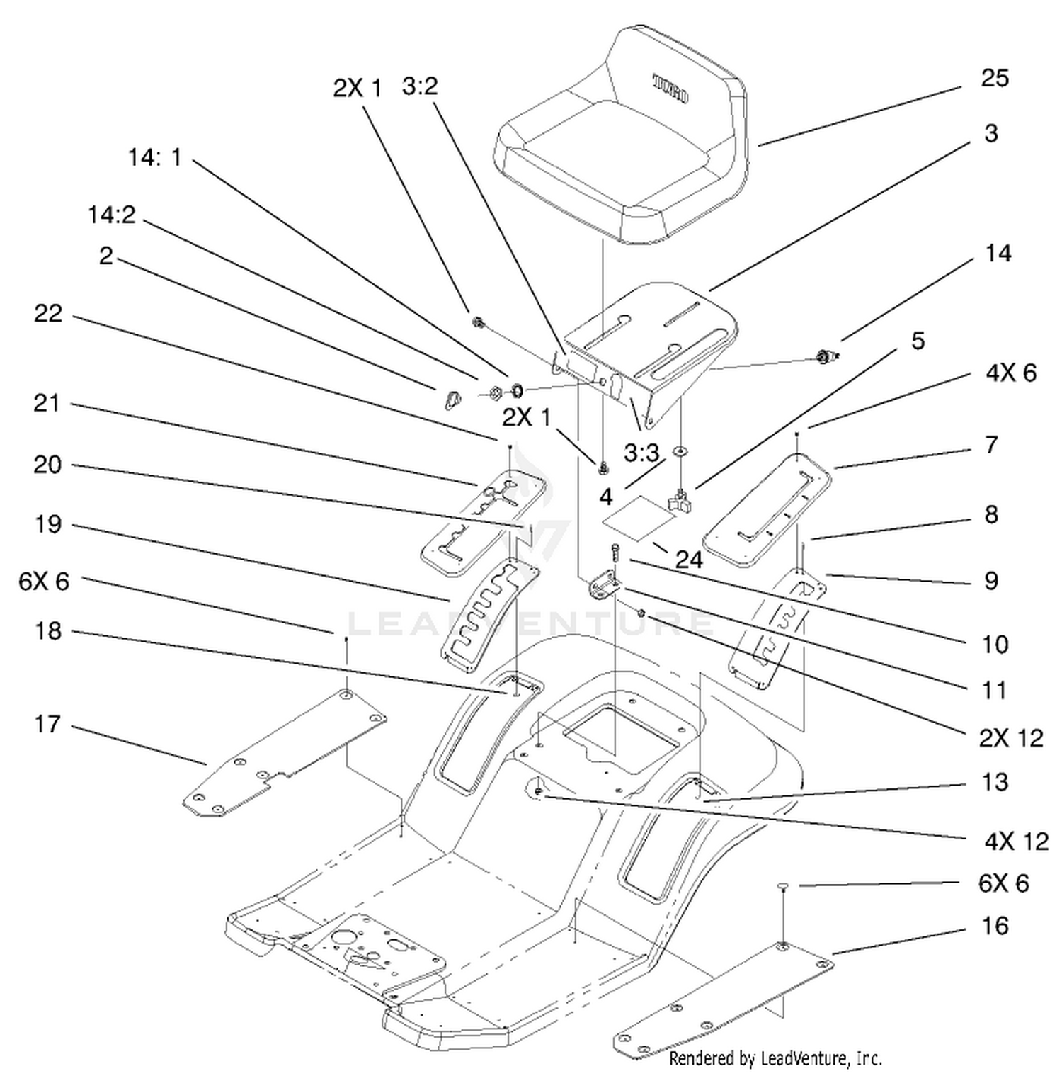 Rear Body And Seat Assembly