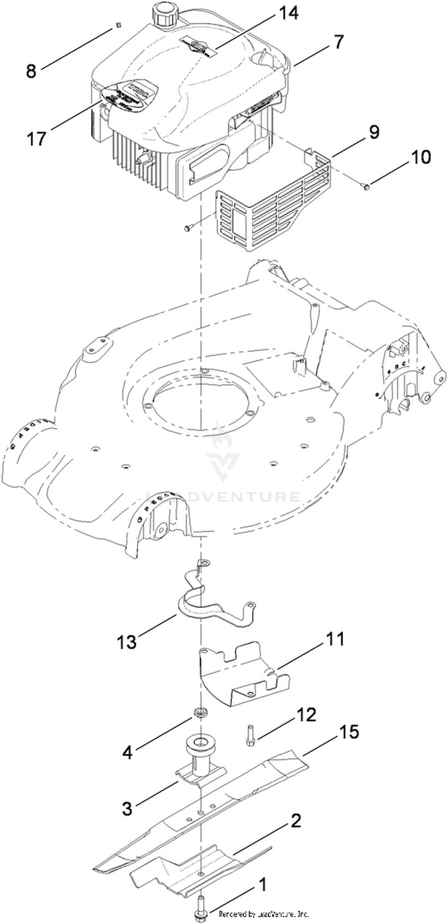 Engine and Blade Assembly