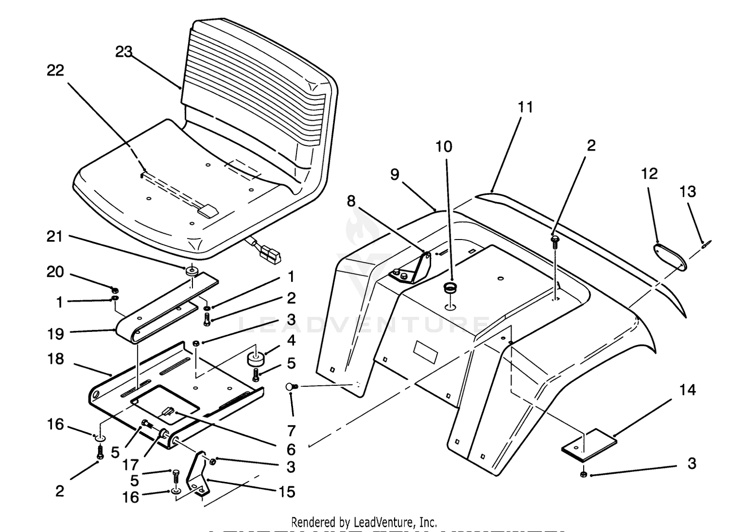 Fender And Seat Assembly