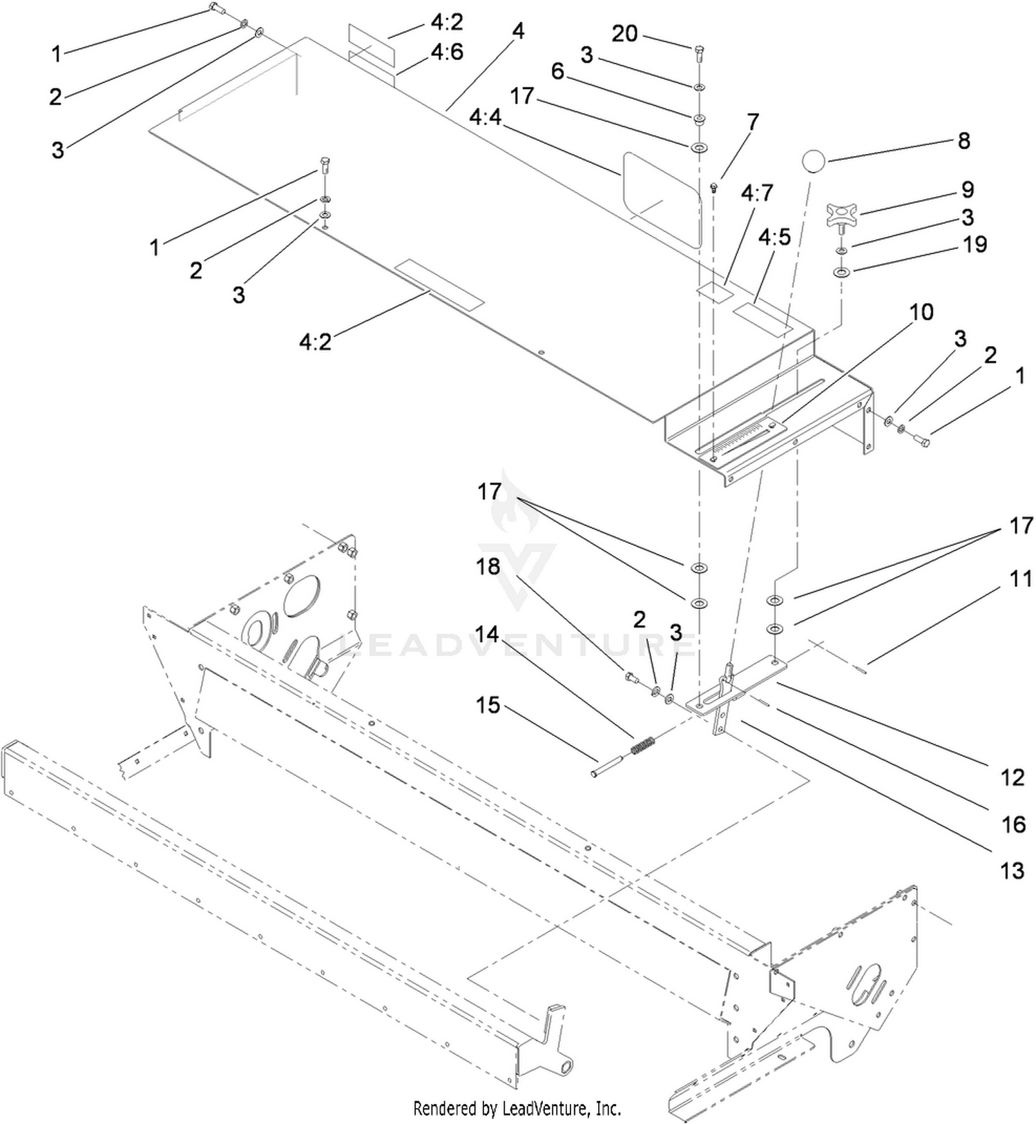 Gate Slide and Brush Guard Assembly