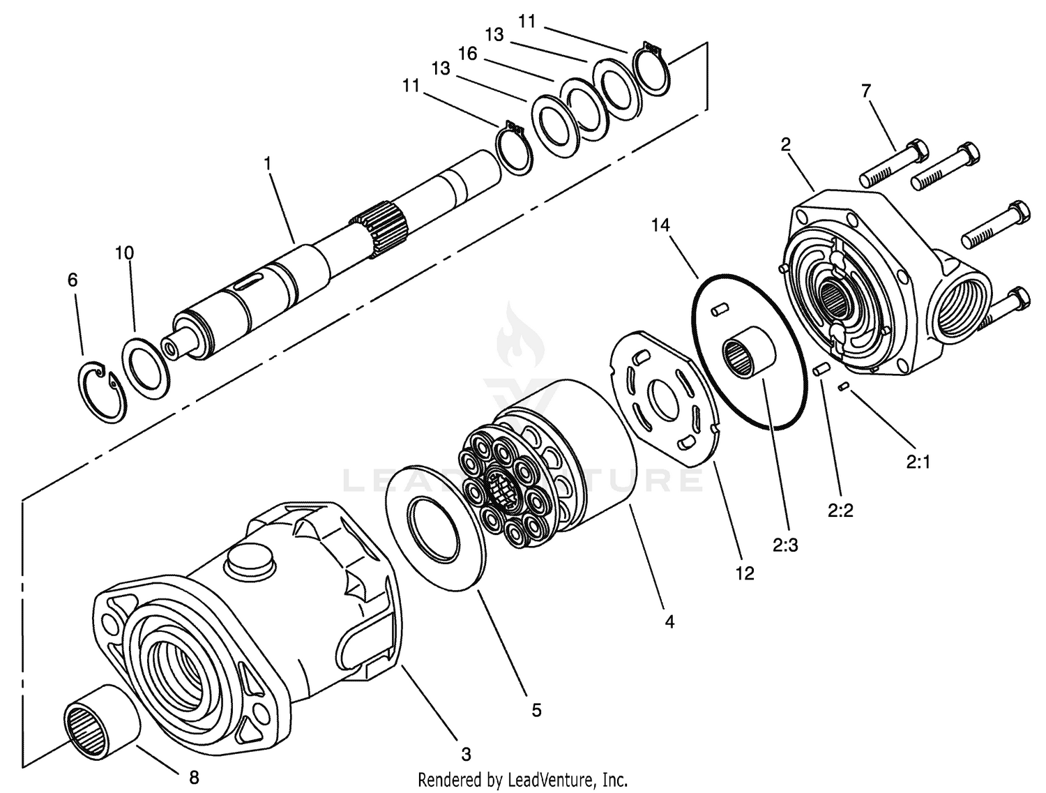 Piston Motor Assembly No. 105-1219