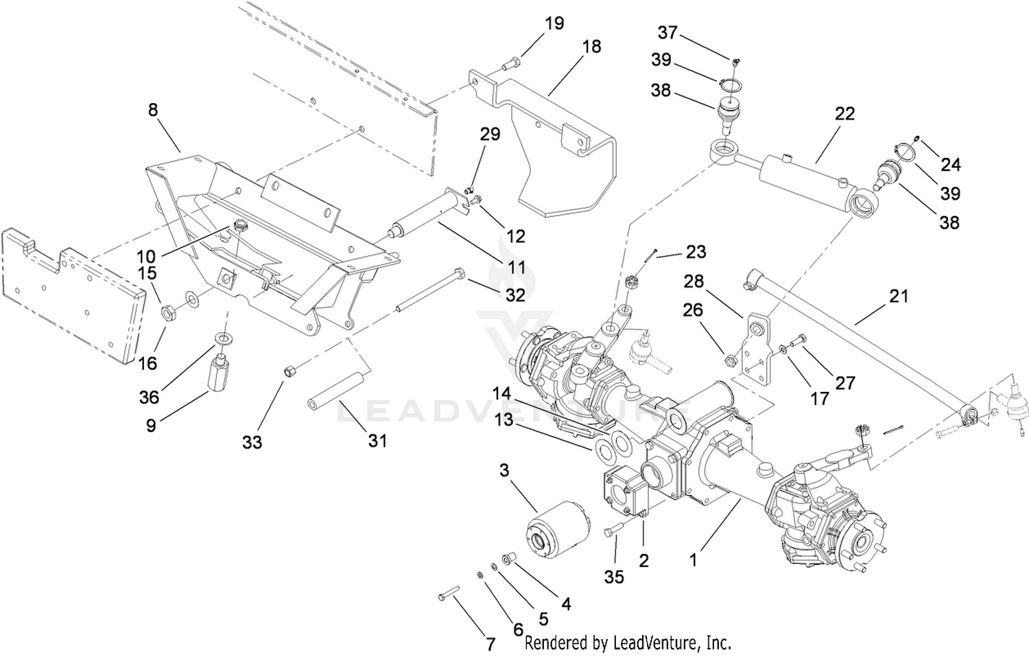 Rear Axle Installation Assembly