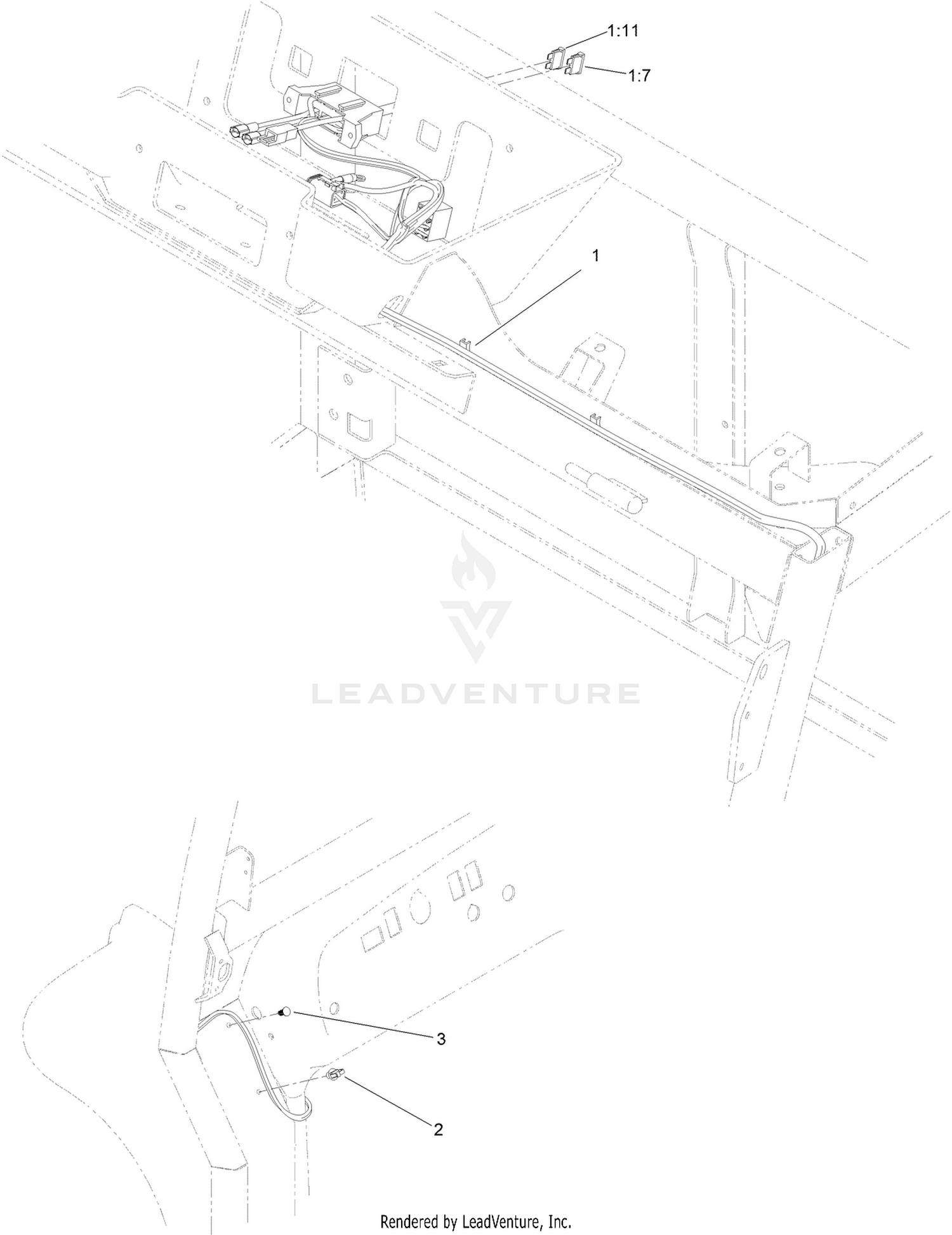 Headliner Wire Harness Assembly