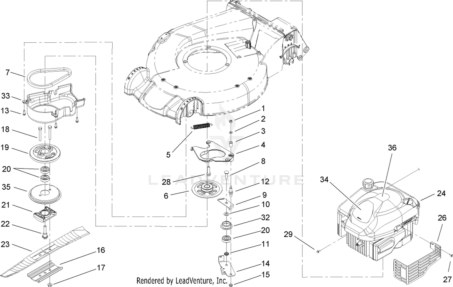 BBC Engine Assembly