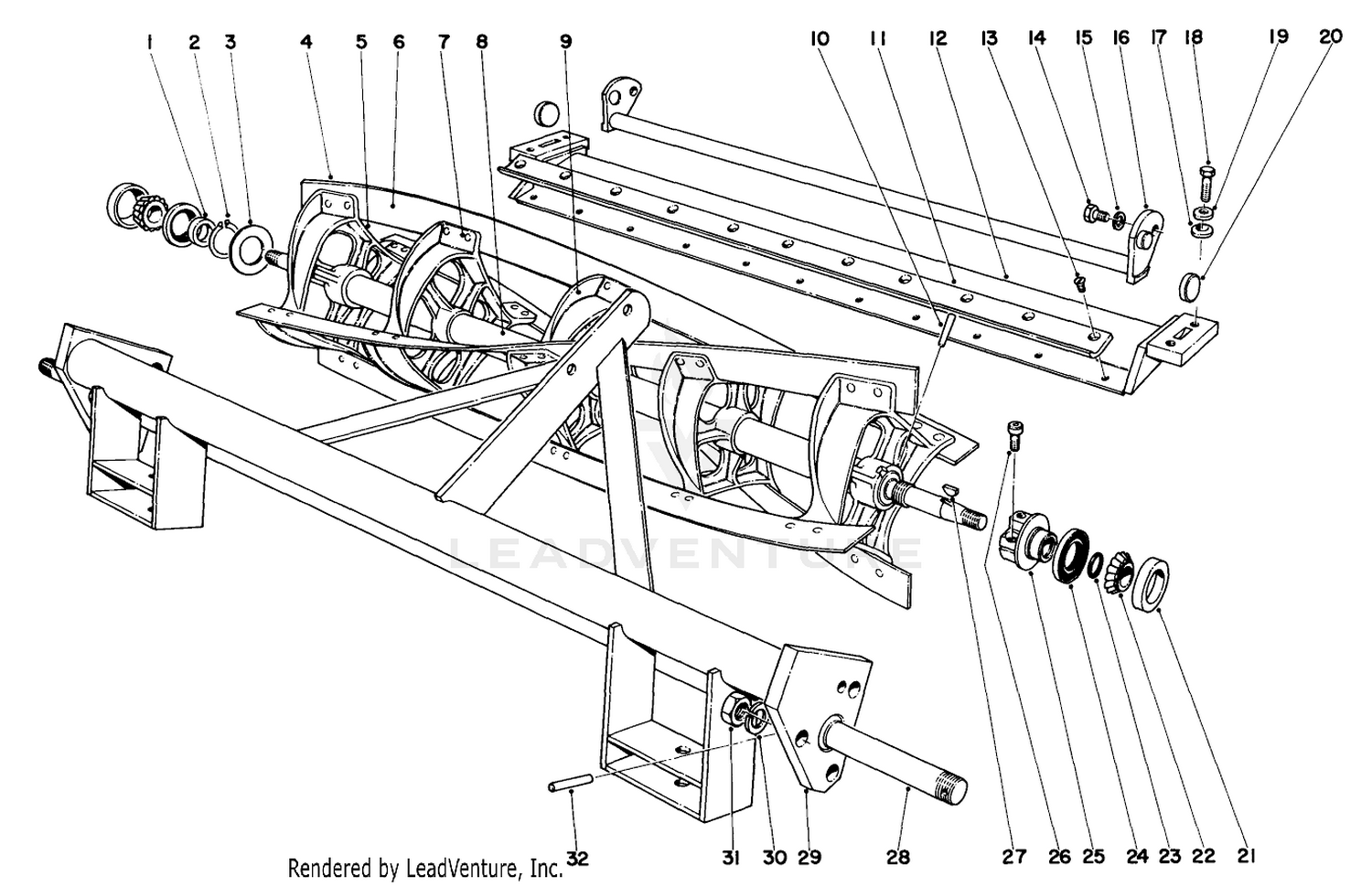 Reel And Cross Bar Assembly