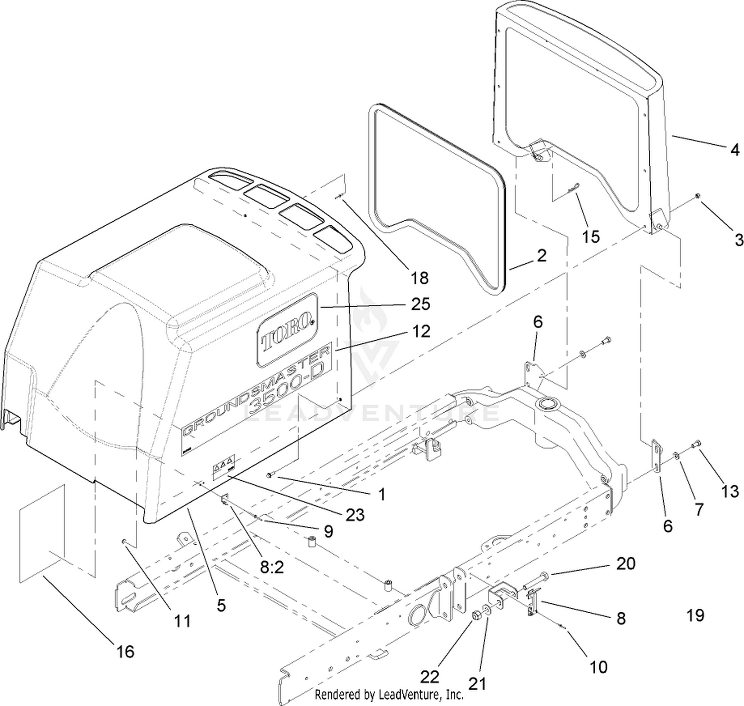 Hood and Screen Assembly