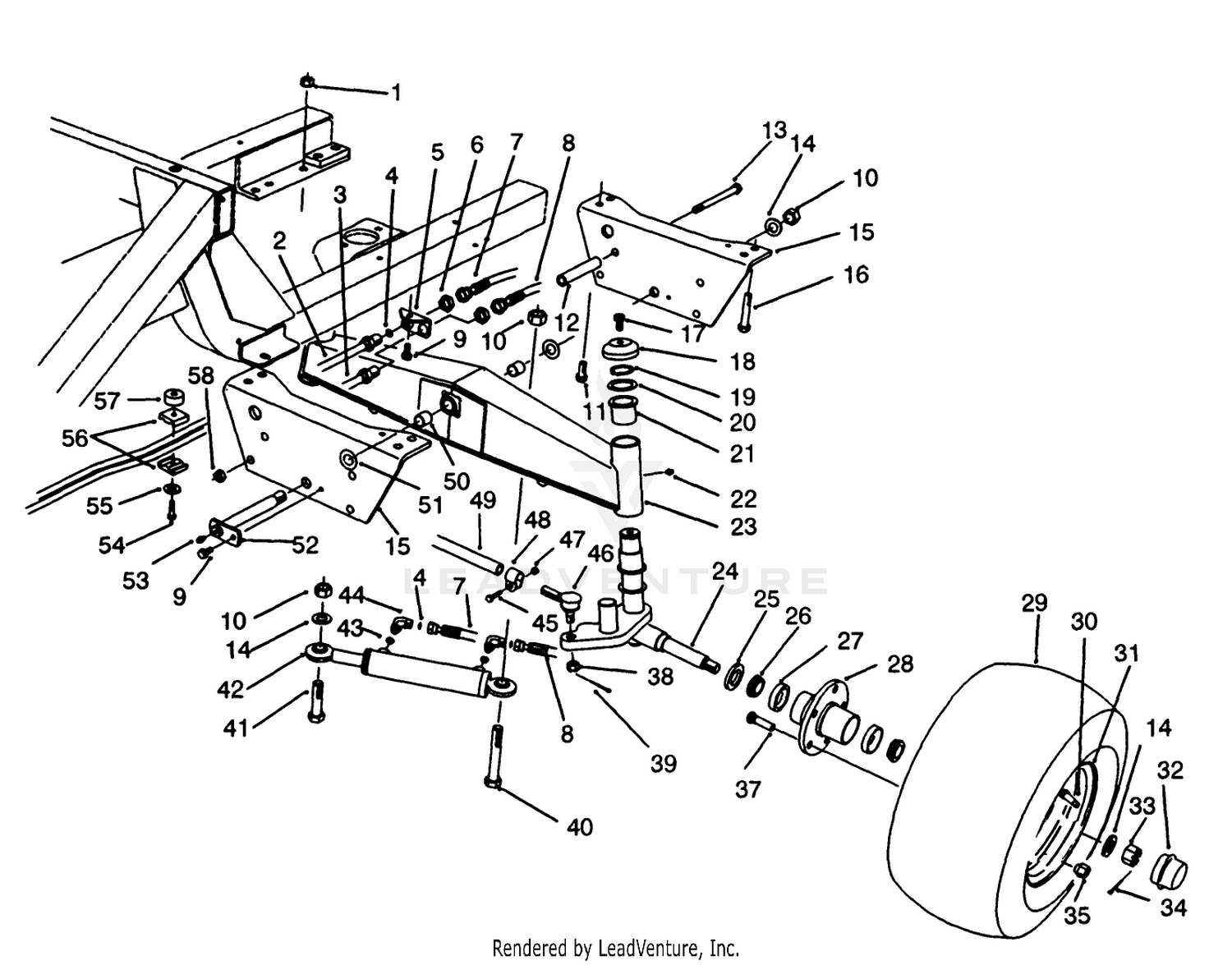 Rear Axle Assembly (model No. 30450)