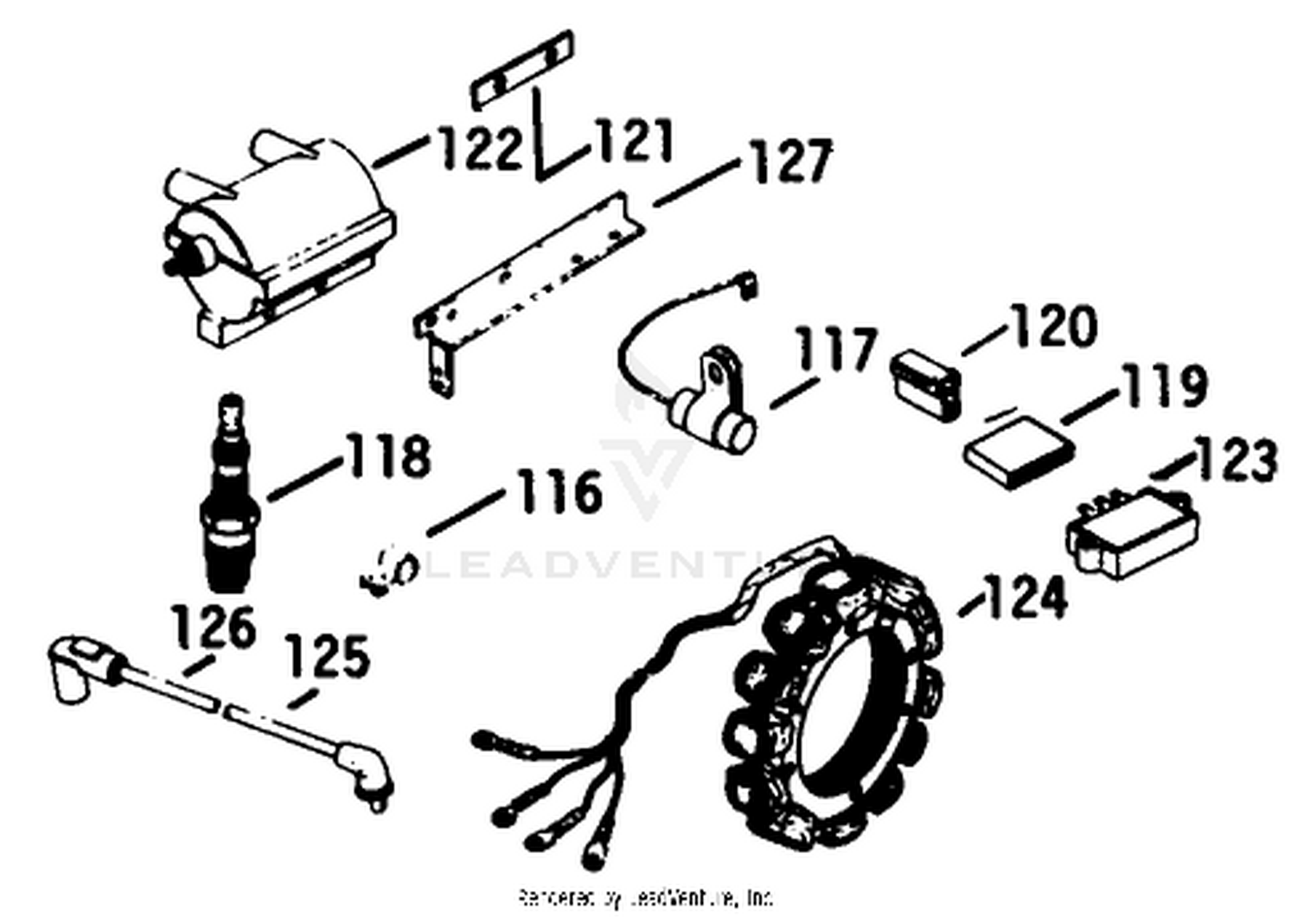Engine Kohler Model No. K582qs Type No. Ps-36315 (continued) Ignition-Group 18