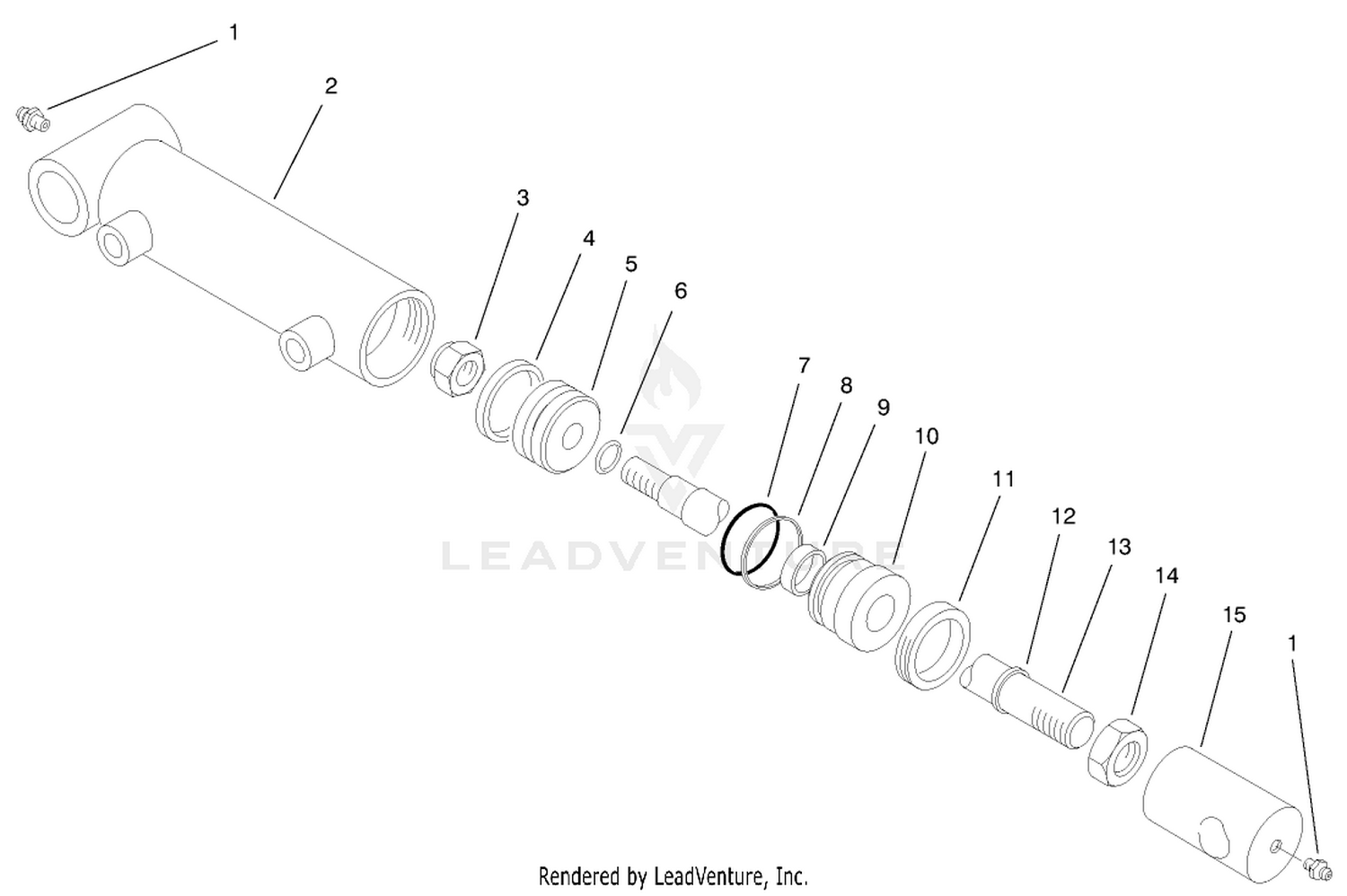 Hydraulic Cylinder Assembly No. 95-8978